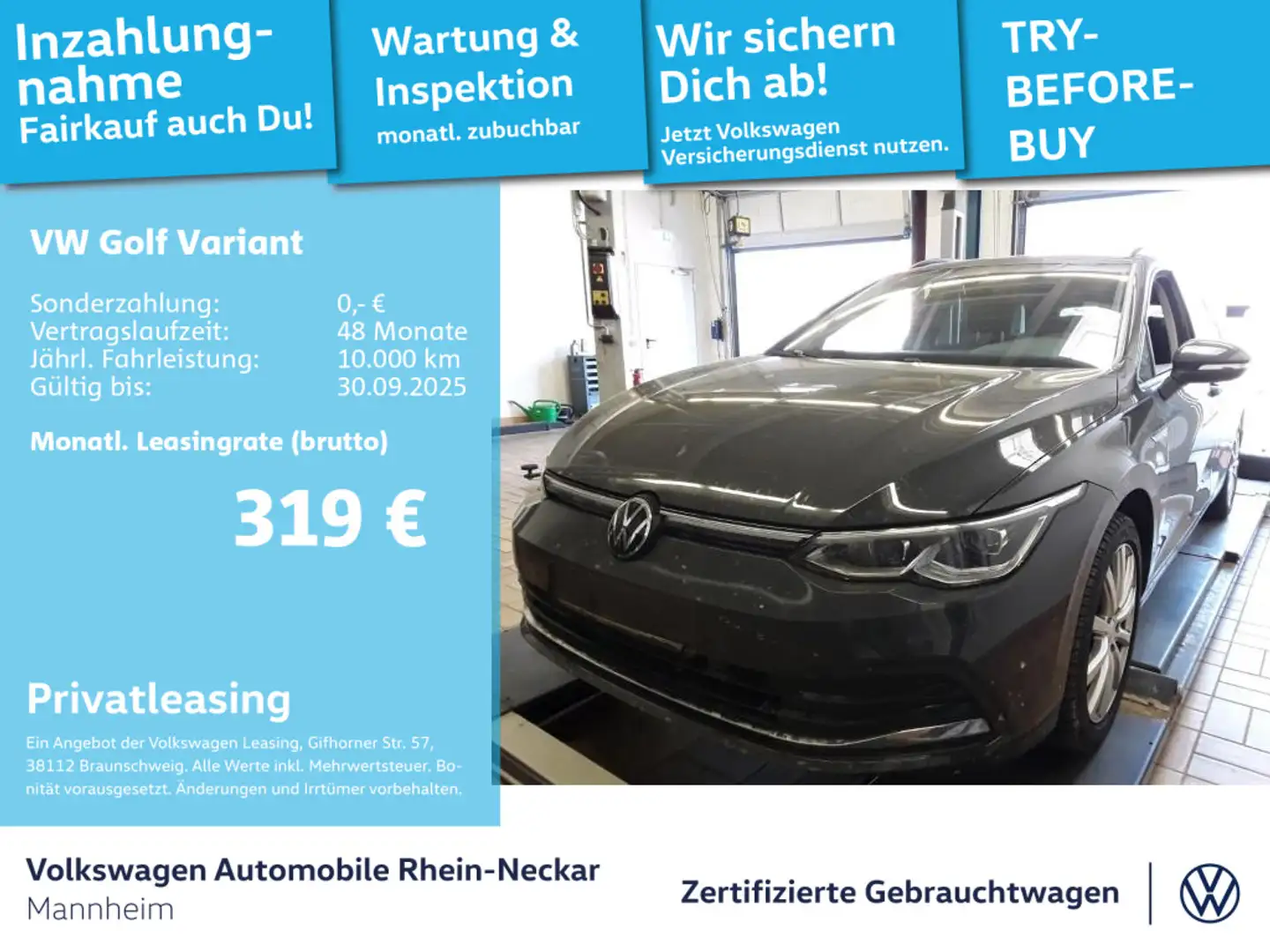 Volkswagen Golf Variant 2.0 TDI Style DSG Navi AHK Standhei Gris - 1