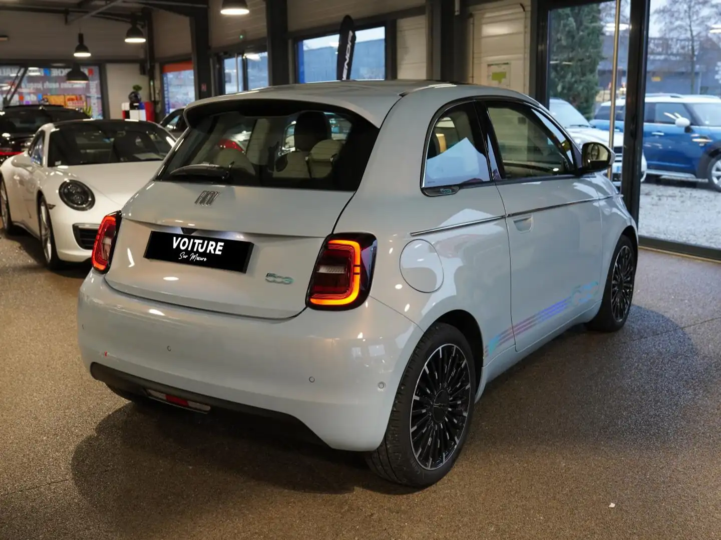 Fiat 500 E 118 Cv La Prima Garantie Mars 2027 1 Main Bleu - 2