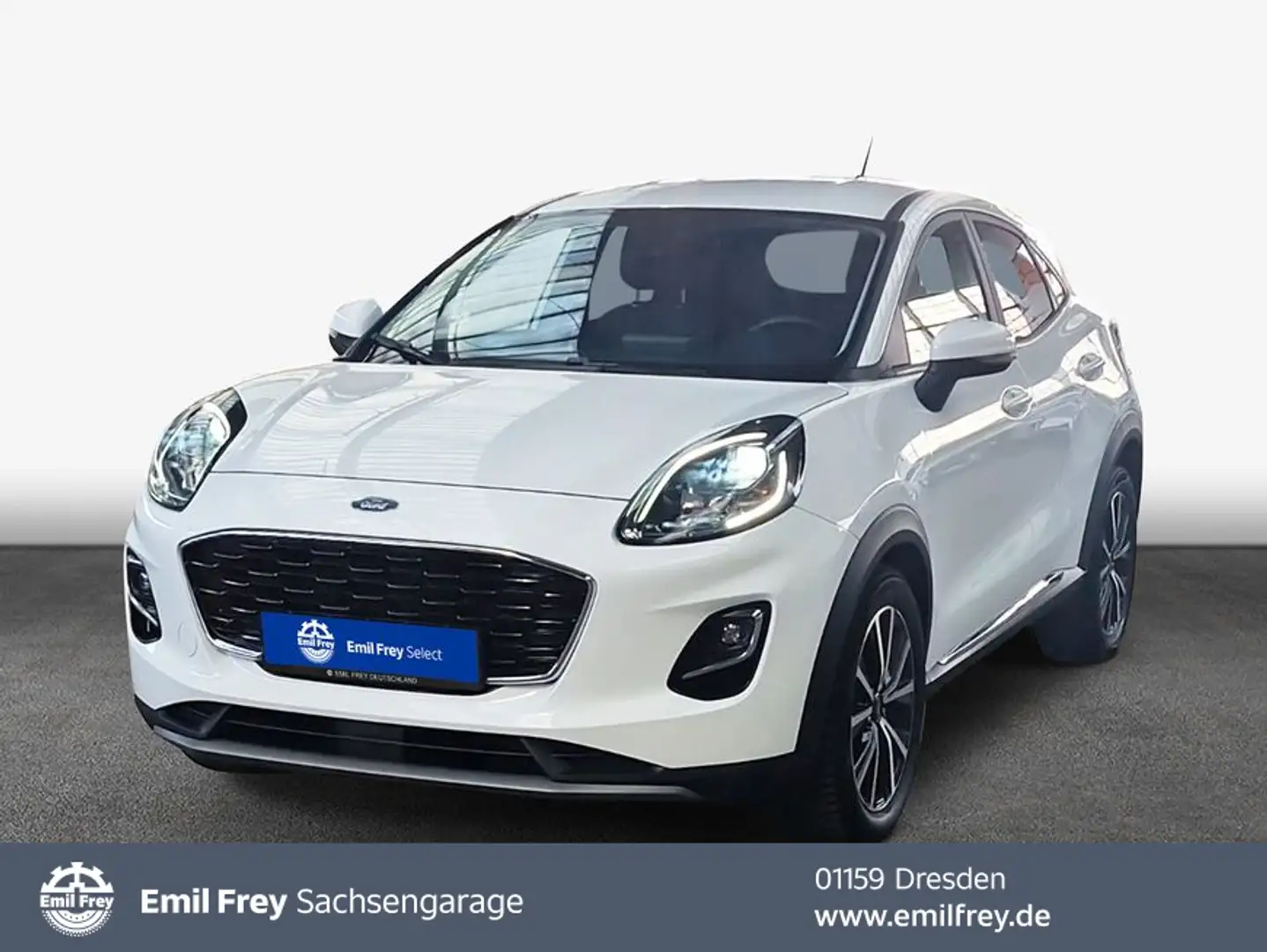 Ford Puma 1.0 EB Hybrid TITANIUM DESIGN Wi-Pa Klimaaut. Blanc - 1