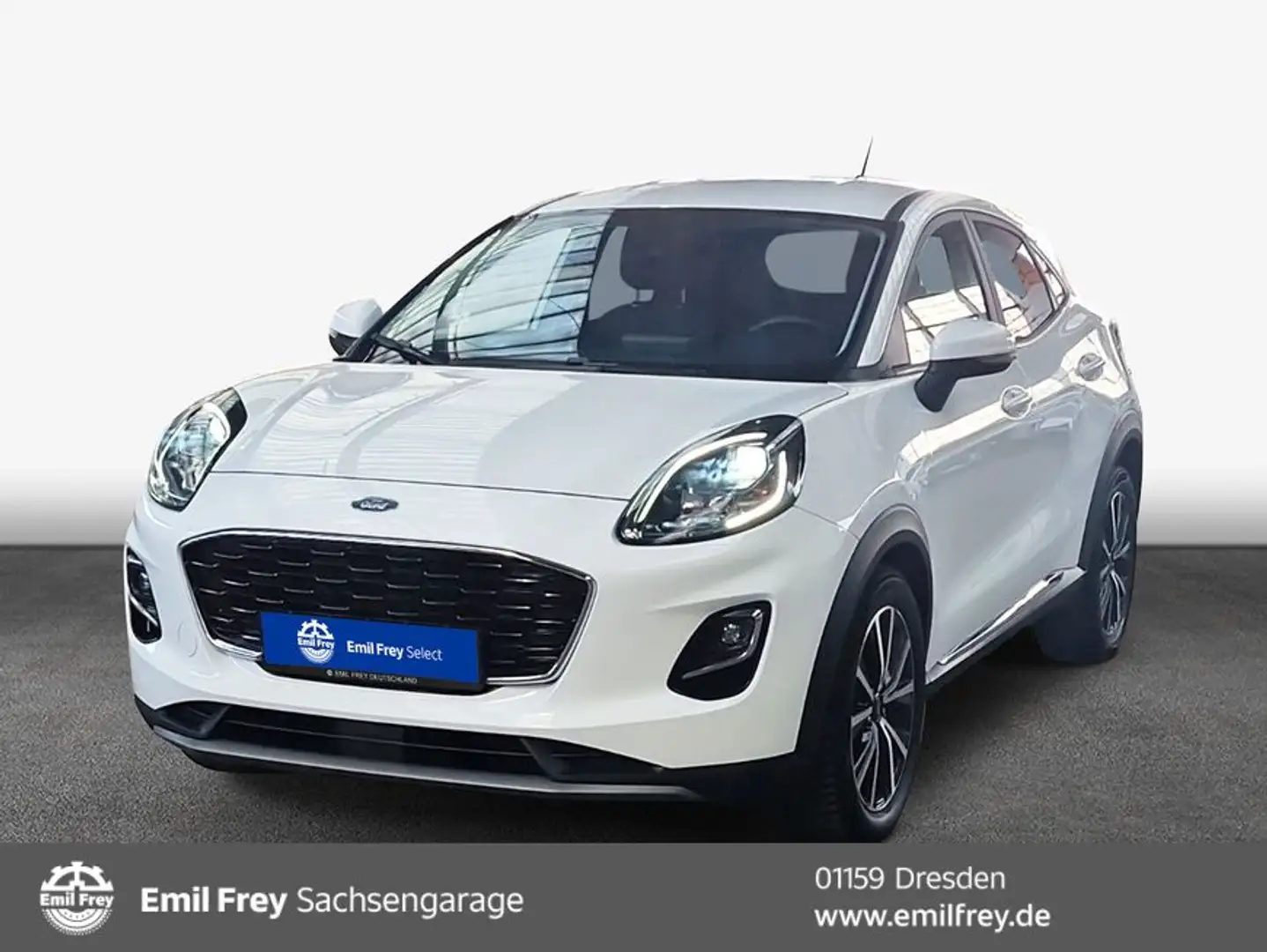 Ford Puma 1.0 EB Hybrid TITANIUM DESIGN Wi-Pa Klimaaut. Blanc - 1