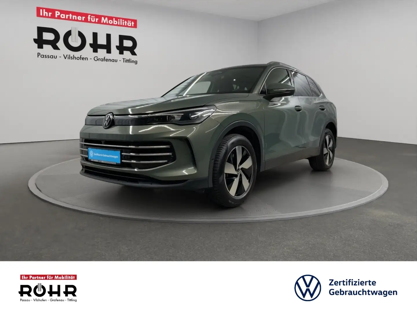 Volkswagen Tiguan Elegance (12/2029Garantie.PANO.LED.Navi.AHK) 2.0 T Grün - 1