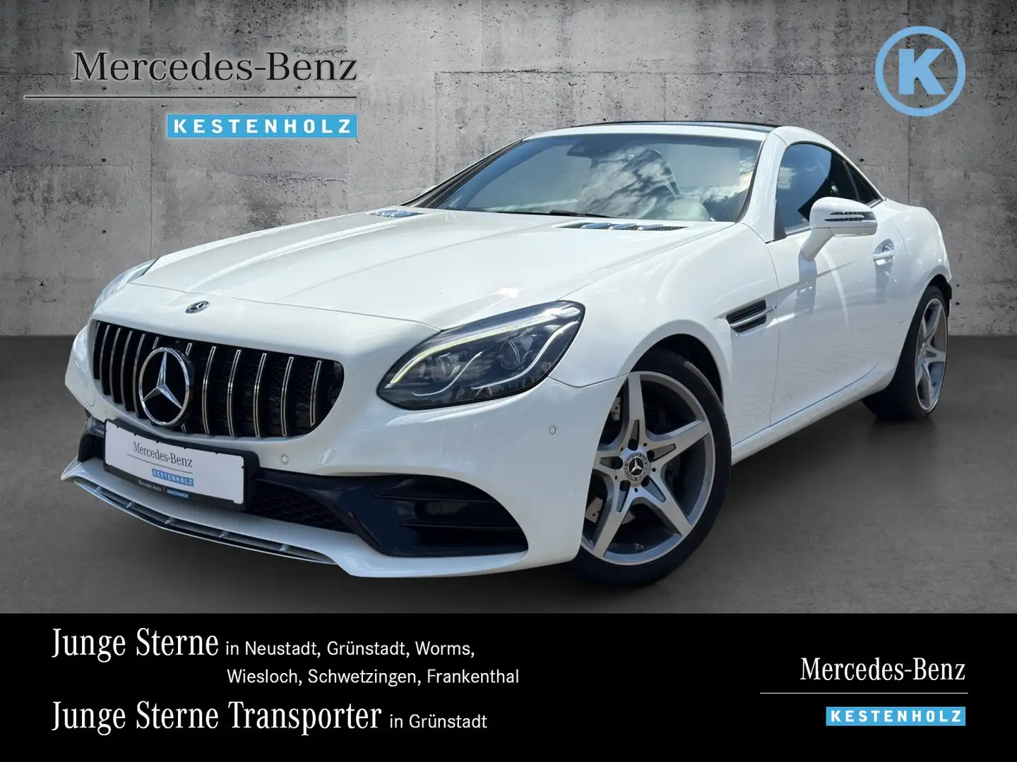 Mercedes-Benz SLC 200 SLC 200 AMG+ILS+KAMERA+SHZ+AIRSCARF+LEDER+NAVI Weiß - 1