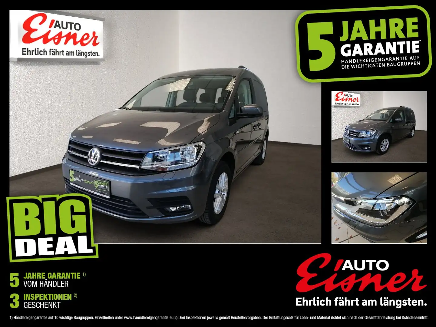 Volkswagen Caddy 1.0 TSI  Austria Plus inkl.AHK Grau - 1