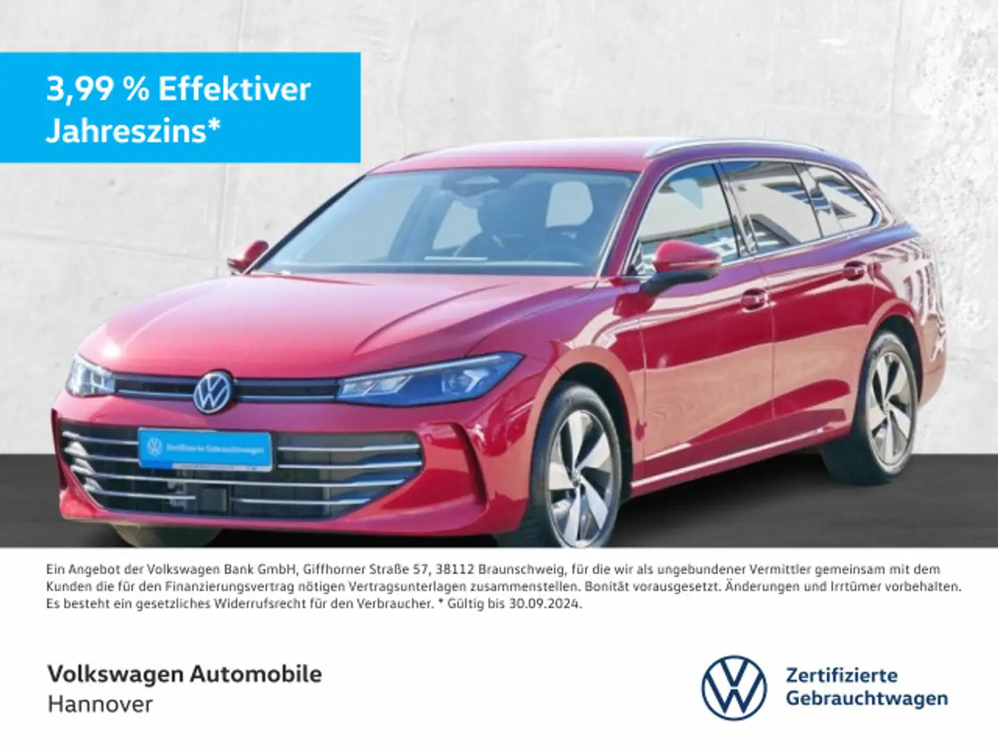 Volkswagen Passat Variant 1.5 eTSI DSG Neues Modell Busines Rot - 1