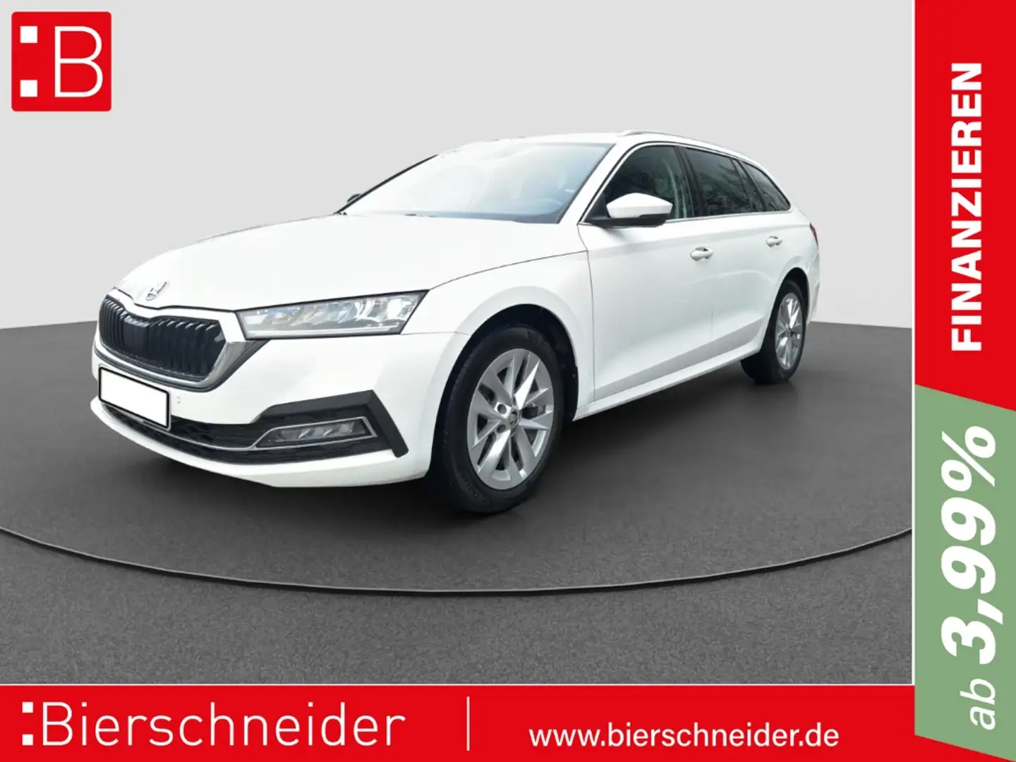 Skoda Octavia Combi 2.0 TDI DSG Style AHK LED NAVI SHZ Weiß - 1