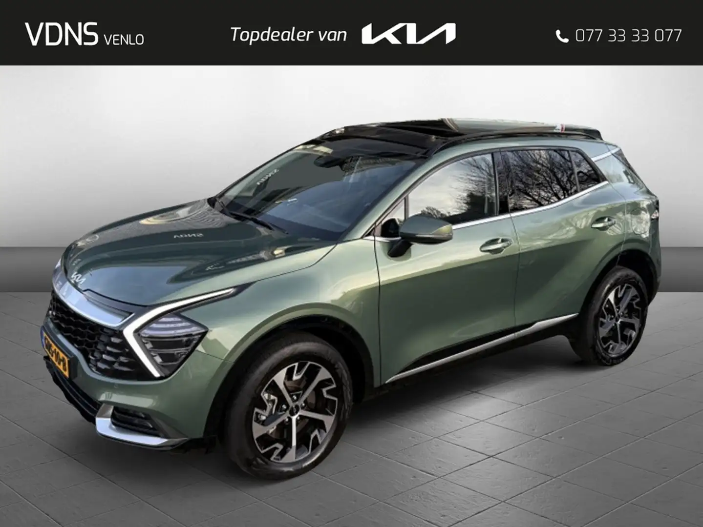 Kia Sportage 1.6 T Automaat HEV DynamicPlusLine - PANO - NAVI - Groen - 1