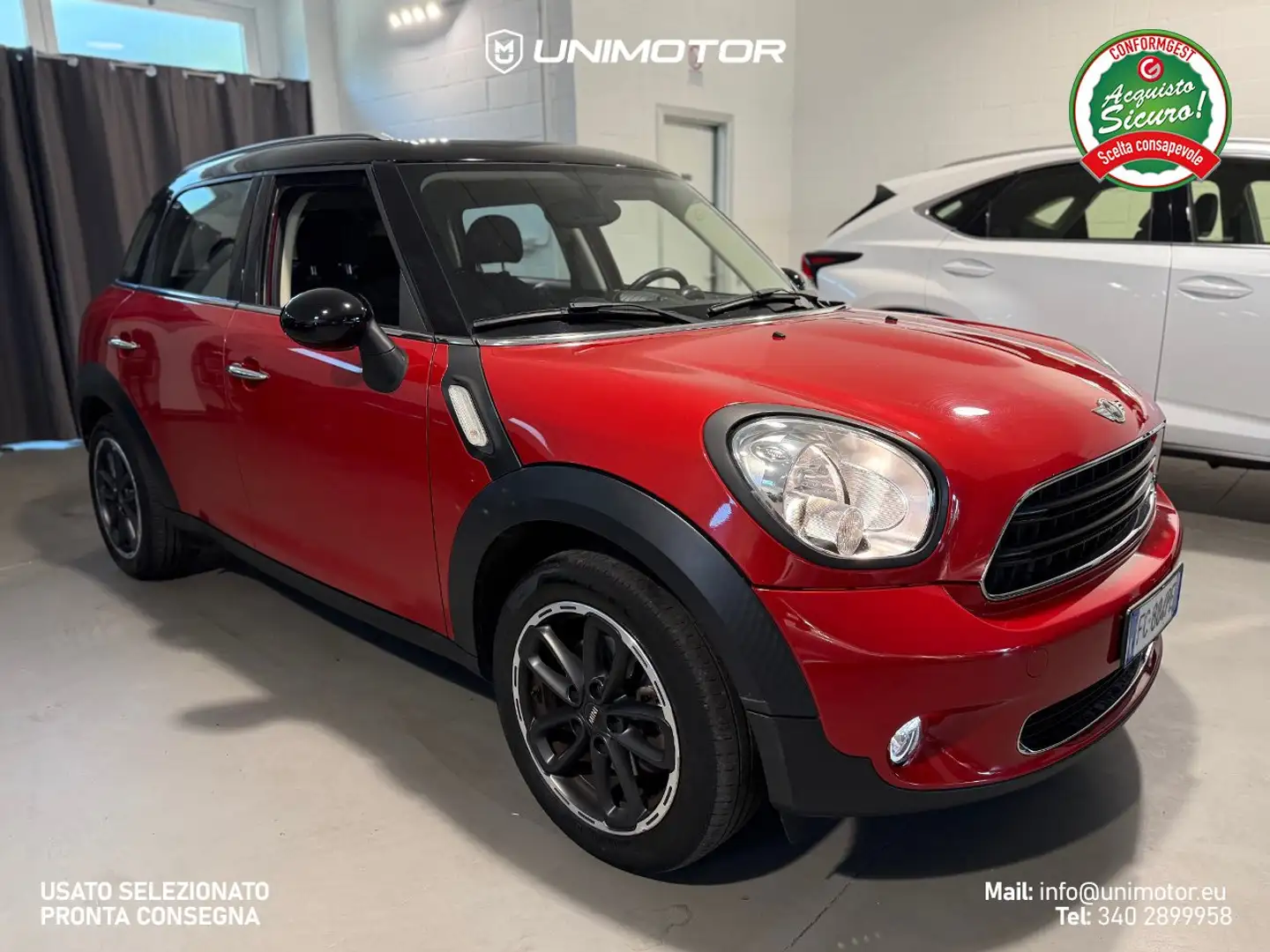 MINI Cooper D Countryman 2.0 Cooper D 110cv Automatica - EURO 6 Rosso - 1