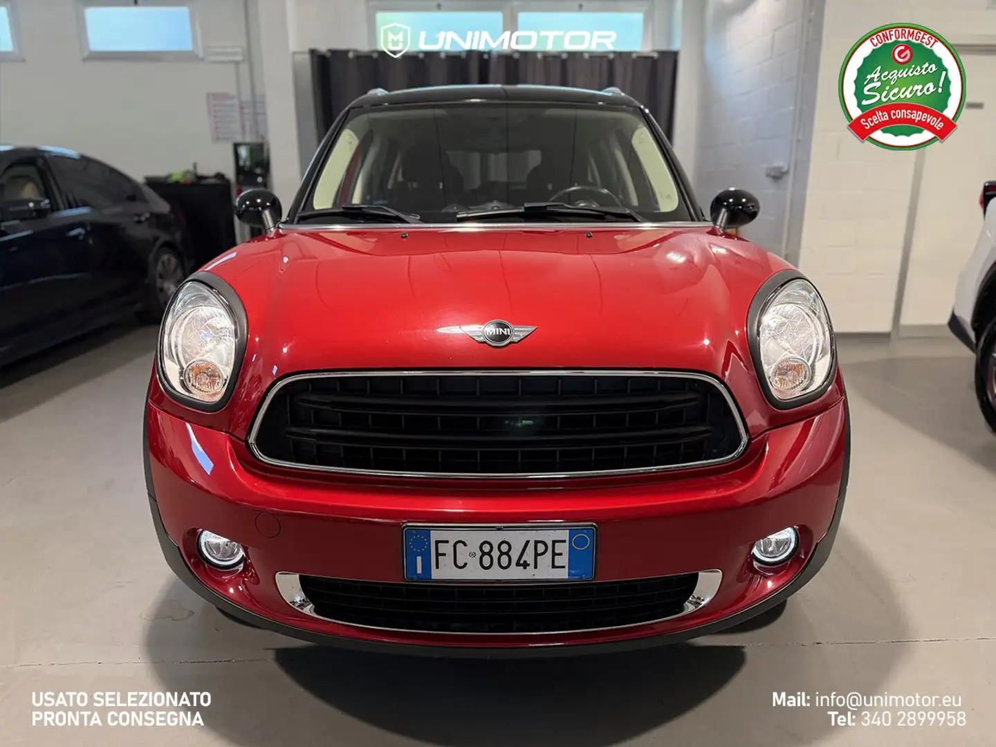 MINI Cooper D Countryman 2.0 Cooper D 110cv Automatica - EURO 6 Rosso - 2