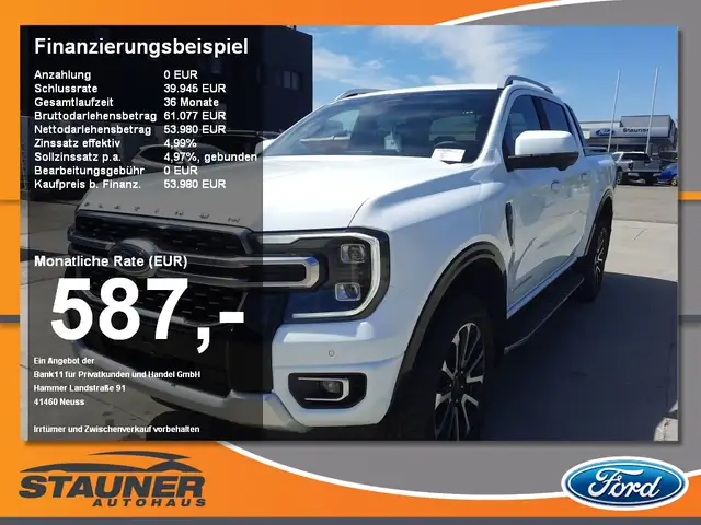 Ford Ranger DOKA Platinum 3.0l EcoBlue LED, AHK, RFK