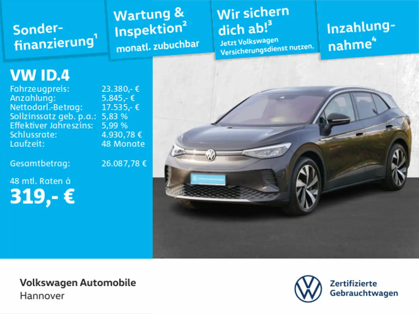 Volkswagen ID.4 Pro Performance First Edition Navi LED ACC Grau - 1