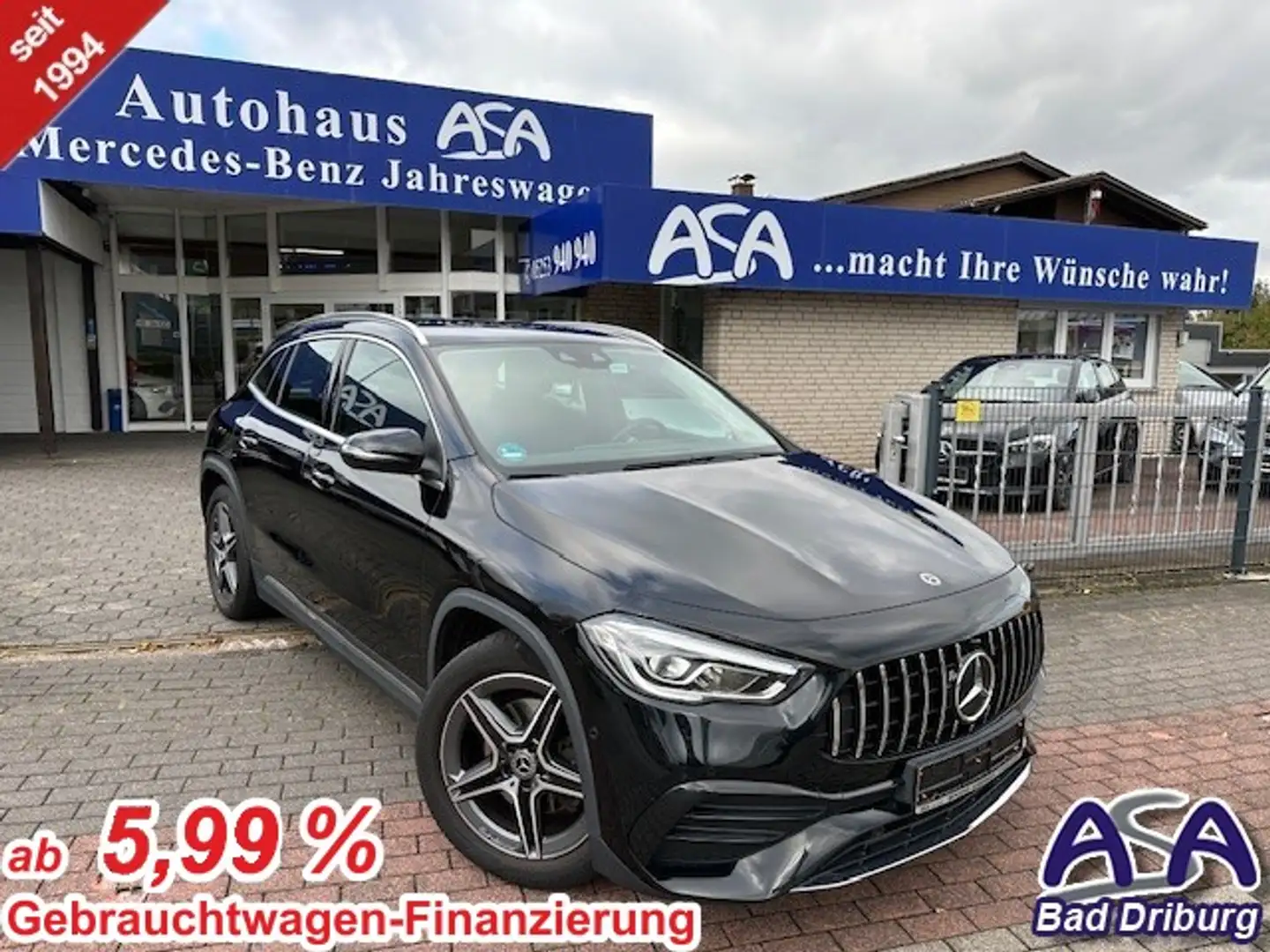Mercedes-Benz GLA 200 Modelljahr2021+AMG Line+AHK+Kamera+Augmented Reali Schwarz - 1