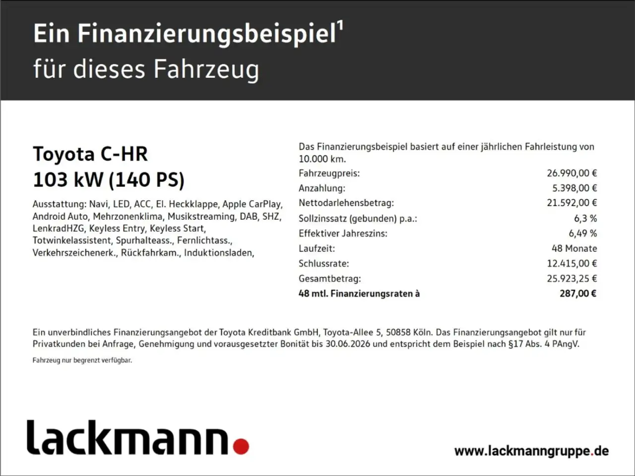 Toyota C-HR 1.8 Hybrid FWD Team Deutschland *Technikpaket*, миниатюра 2