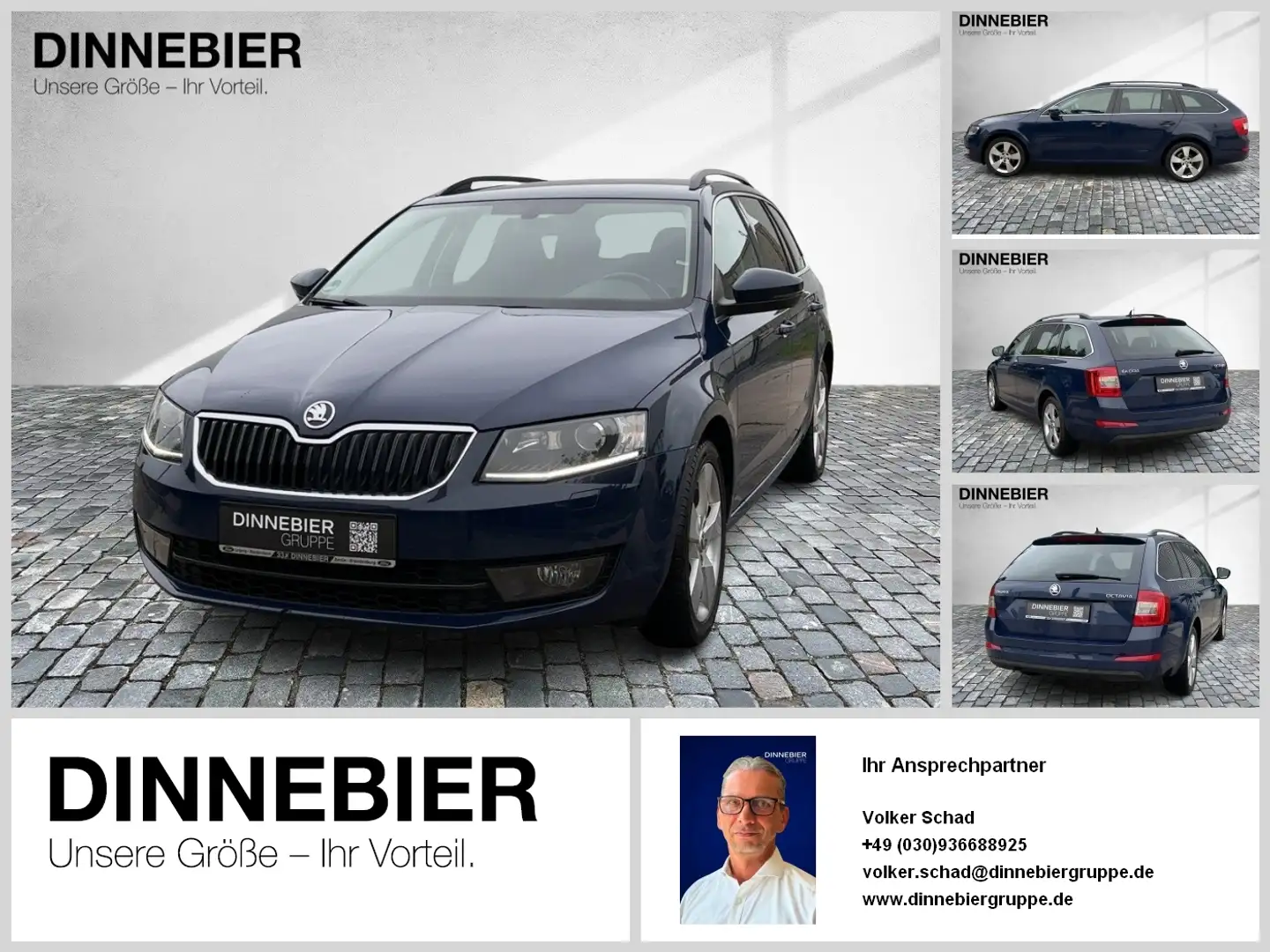 Skoda Octavia Style NAVI PDC Bleu - 1