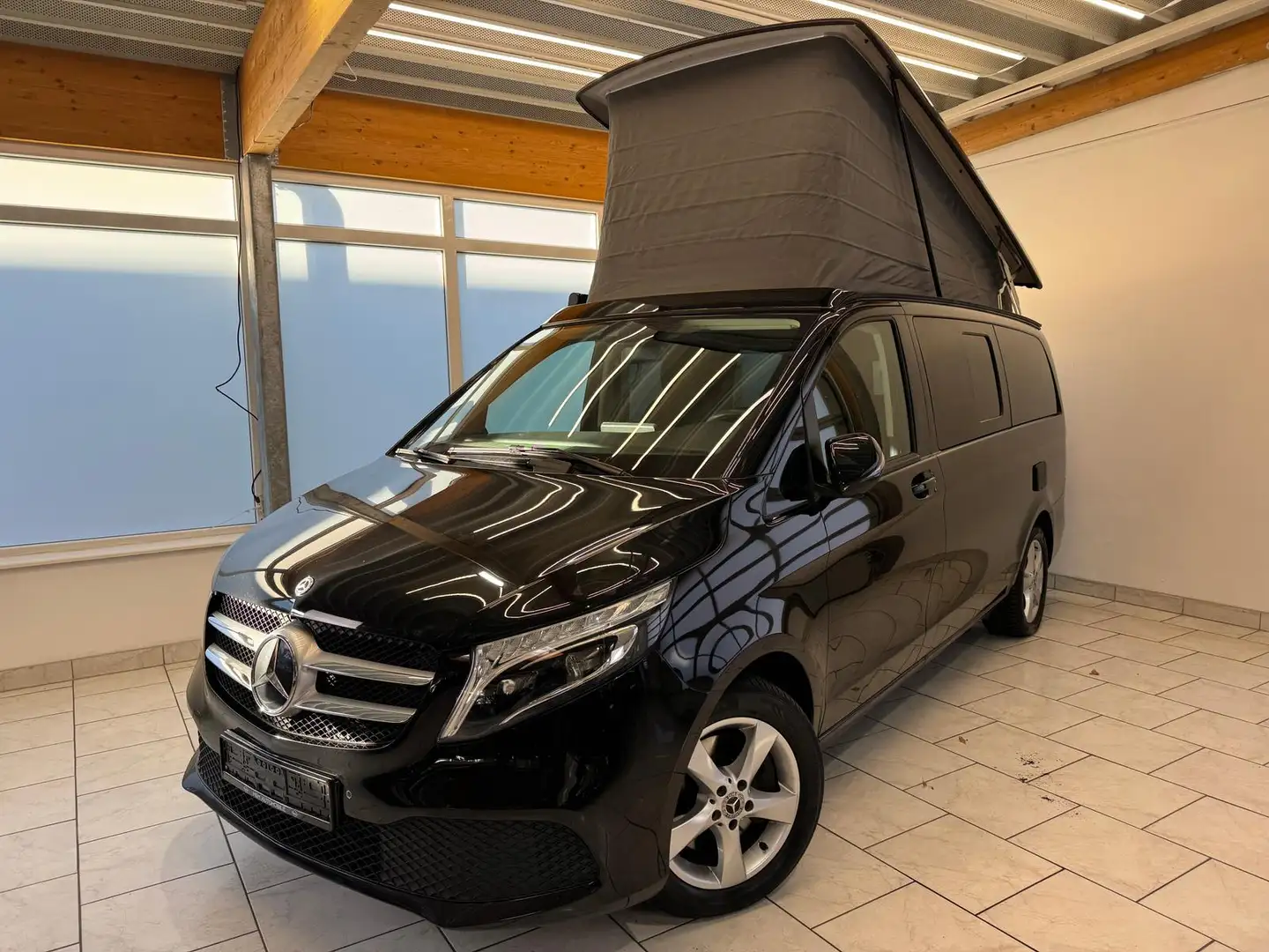 Mercedes-Benz V 250 V250d Marco Polo - LED/AHK/Kamera/Küche/Markiese Schwarz - 1