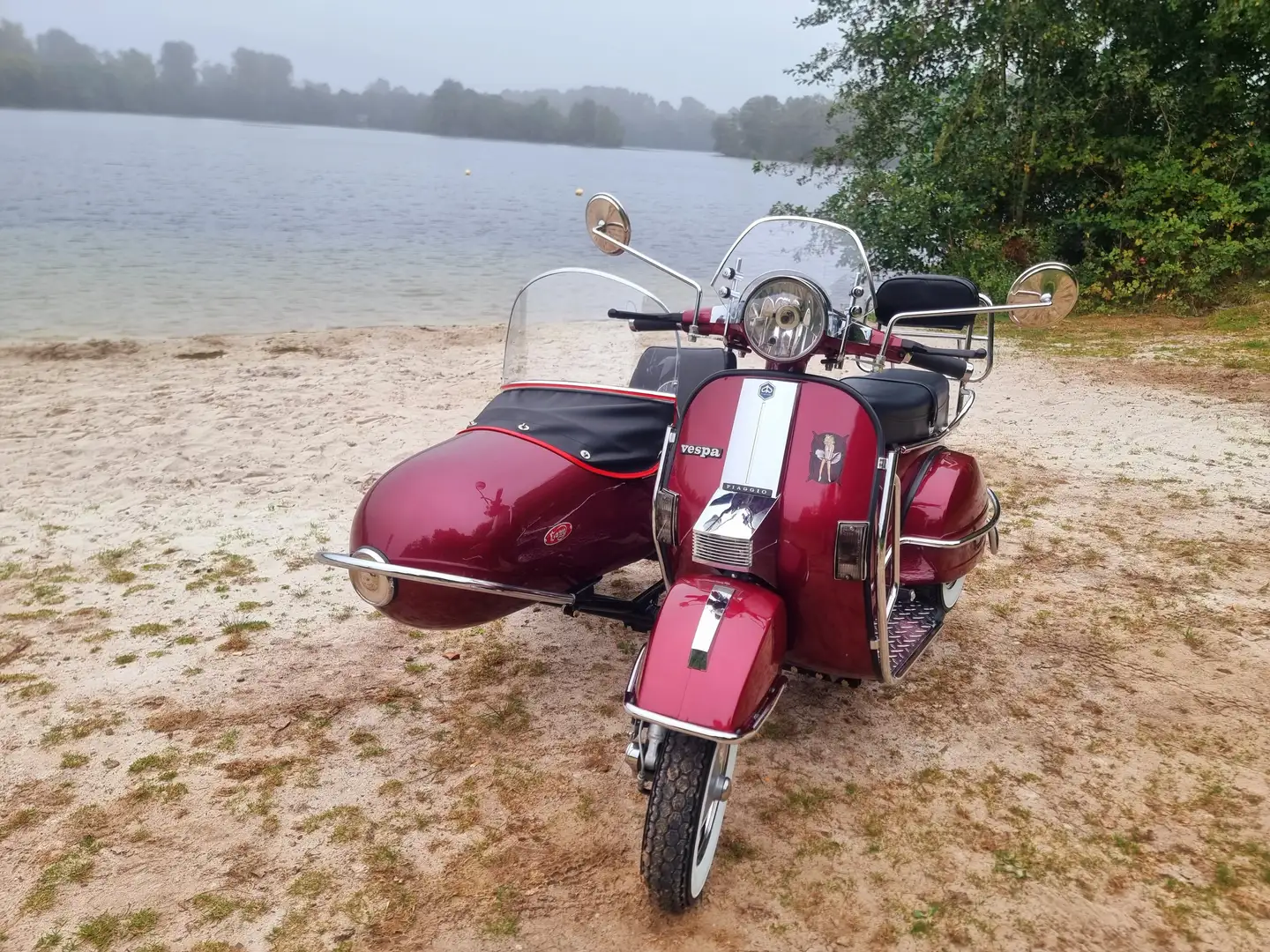 Vespa PX 200 E Gespann -  Cozy Beiwagen / Oldtimer Rouge - 2