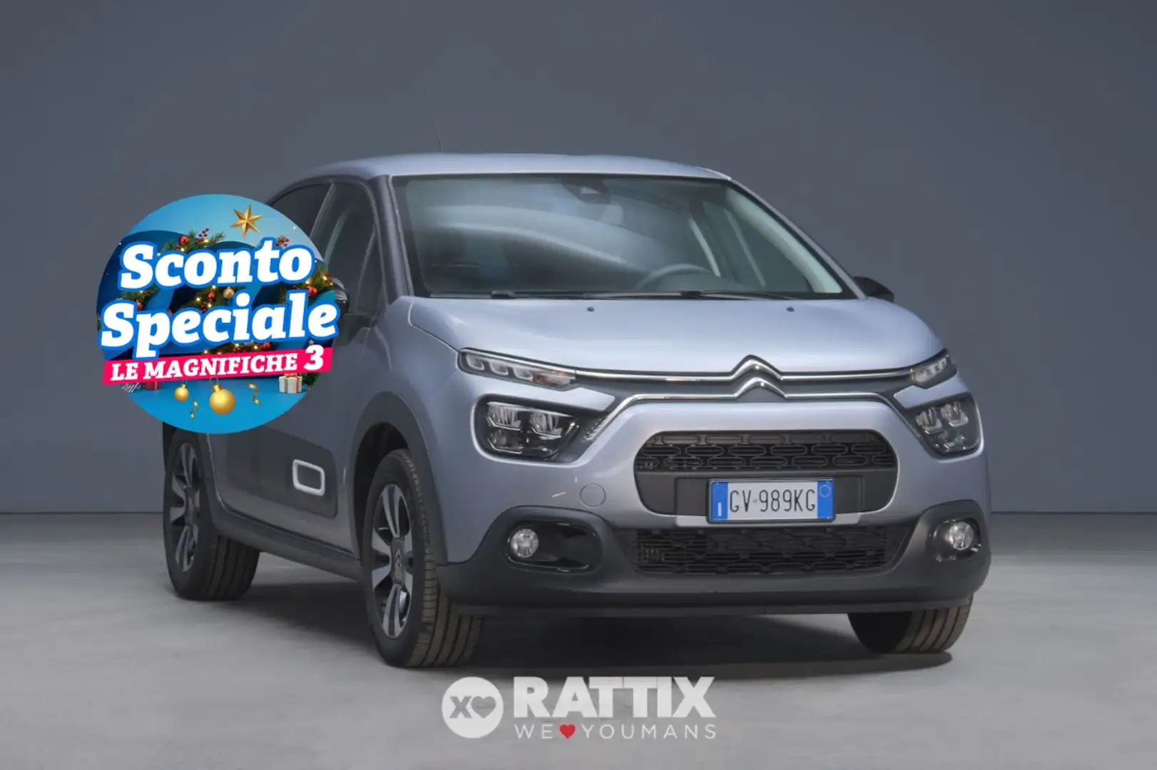 Citroen C3 1.2 Puretech 110CV Max Grijs - 1