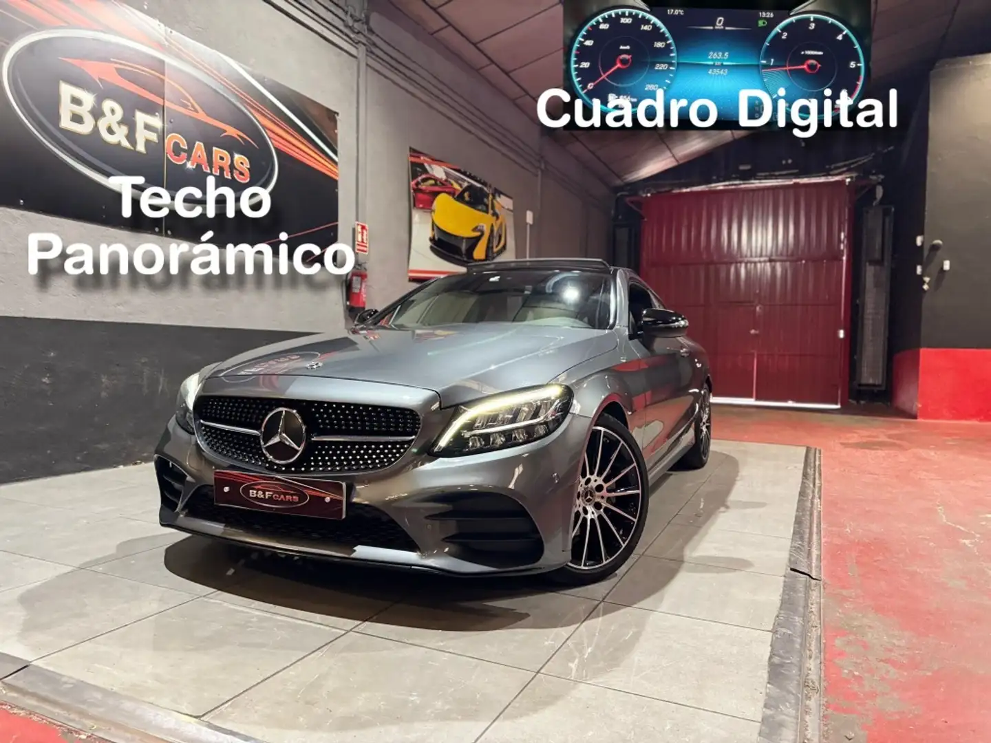 Mercedes-Benz C 220 Coupé 220d 9G-Tronic (0.0) Gris - 1