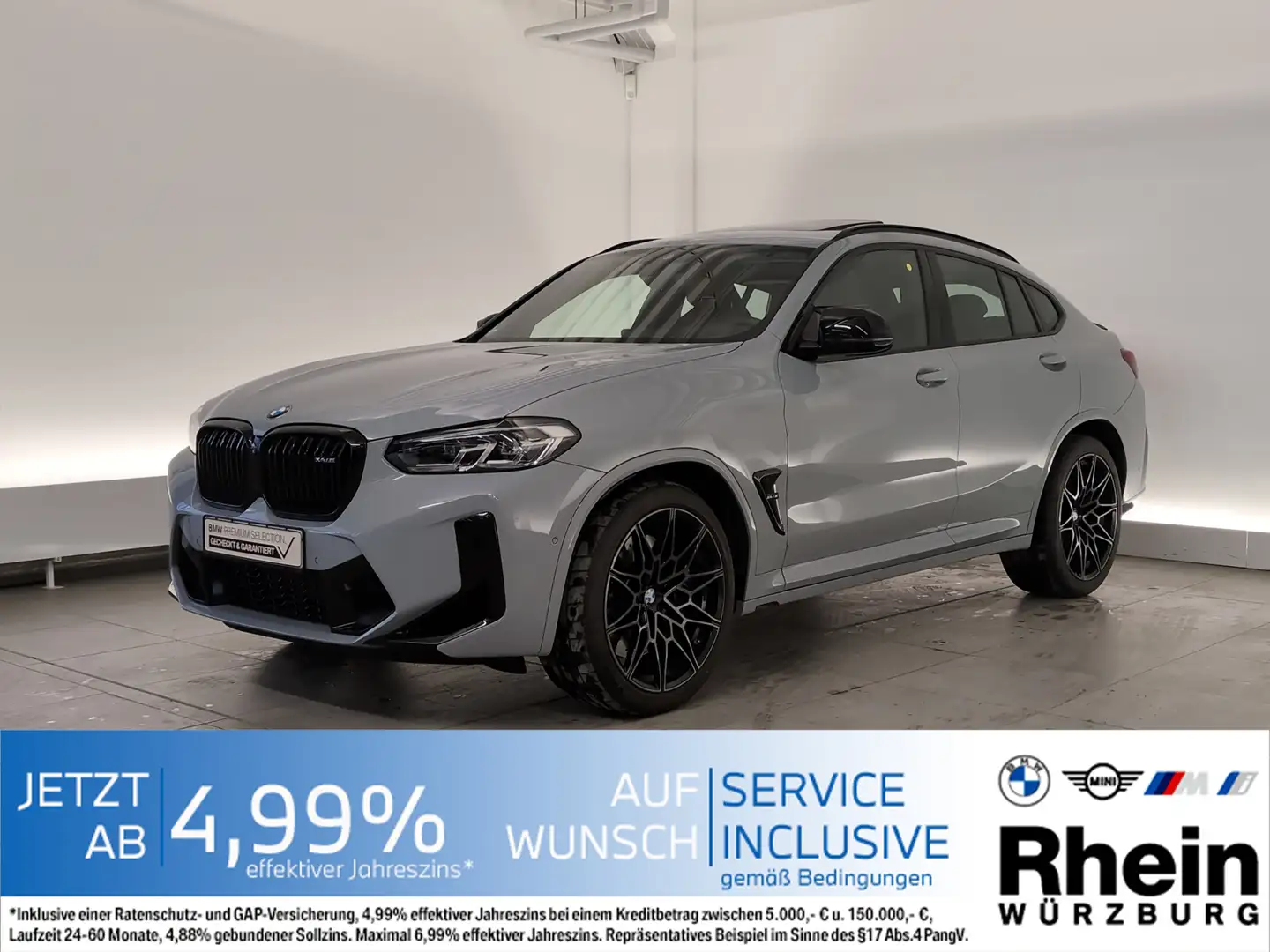 BMW X4 M M Competition HarmanKardon/Sitheiung vo+hi HarmanK Szürke - 1