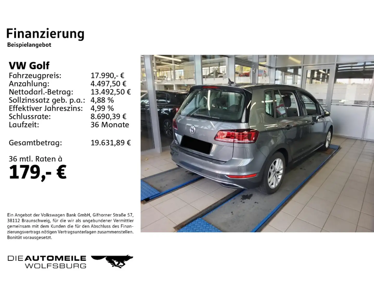 Volkswagen Golf 7 VII Sportsvan 1.5 TSI Comfortline Standhz Gris - 2