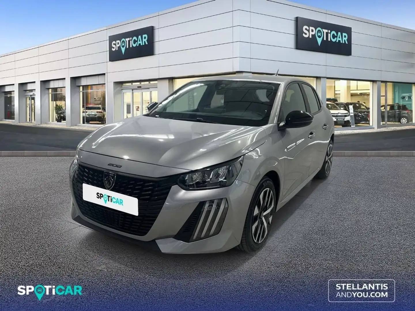 Peugeot 208 1.2 Puretech S&S Active 100 Gris - 1