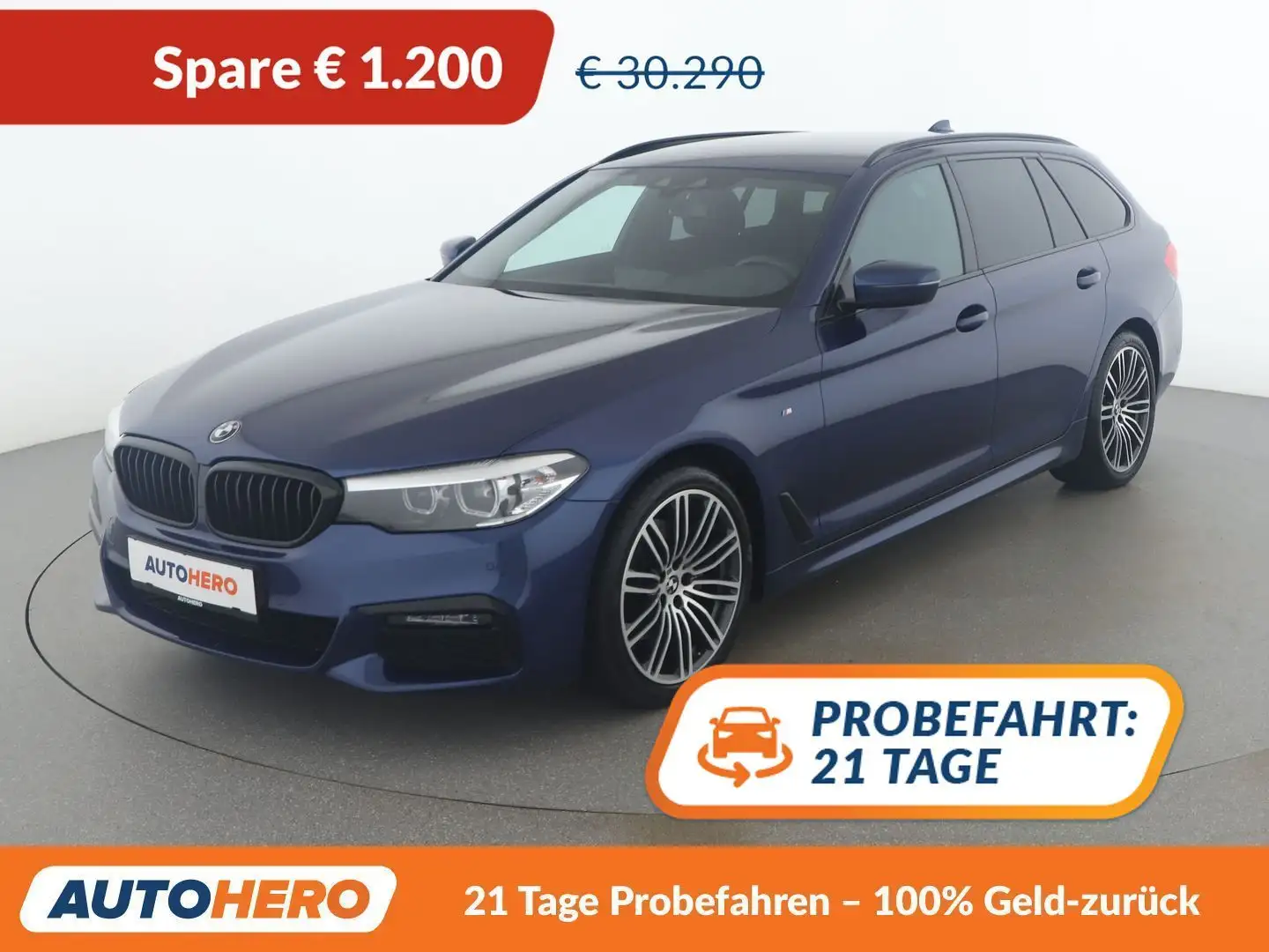 BMW 520 520d xDrive M Sport Blau - 1