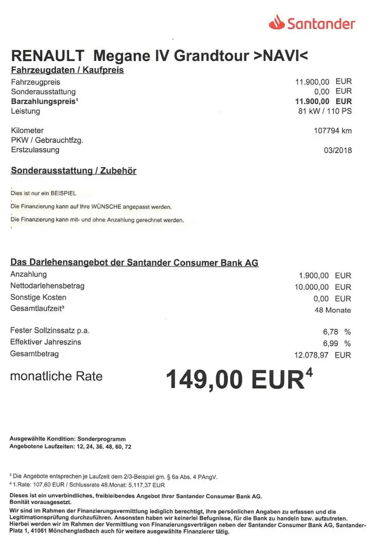 Renault Megane IV Grandtour  1,5 dCi NAVI/Sitzheiz/PDC Weiß - 2