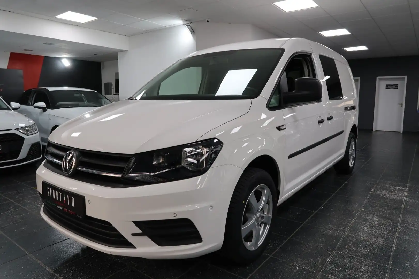 Volkswagen Caddy Nfz Maxi Kombi BMT*Navi*Leder*Shz*Pdc*Ahk Weiß - 1