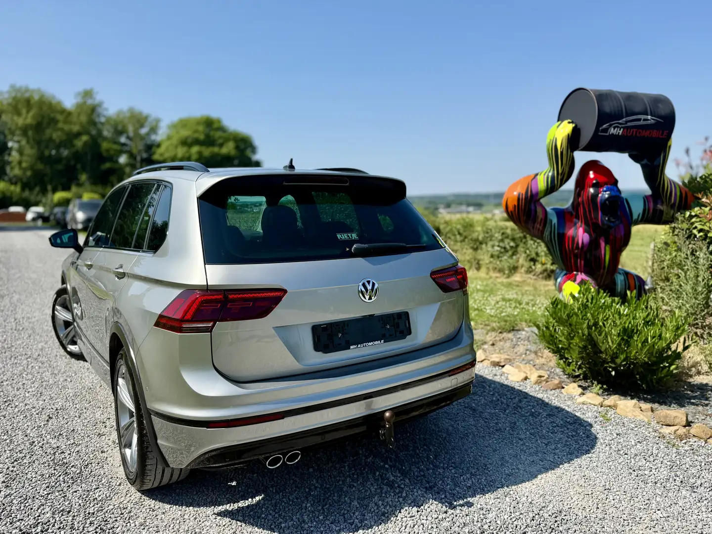 Volkswagen Tiguan 1.4 TSI R line  DSG Gris - 2