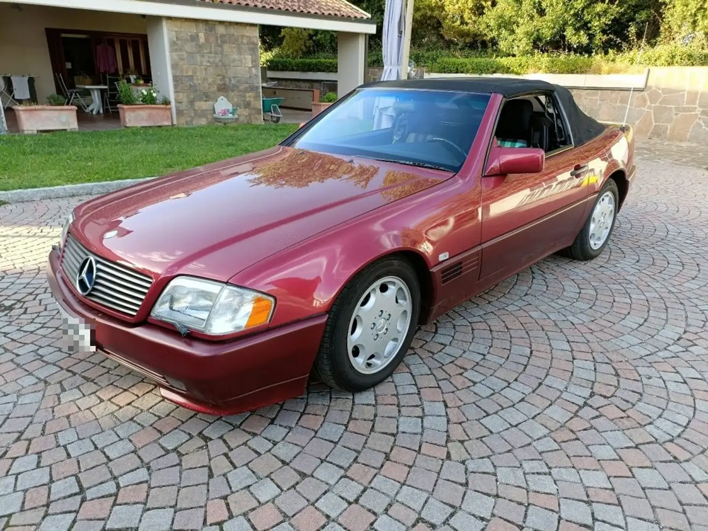 Mercedes-Benz SL 500 ASI 4 POSTI RARA TESSUTO Rosso - 1