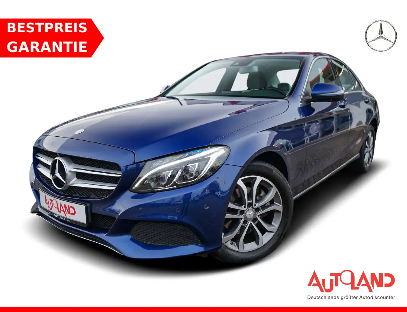 Mercedes-Benz C 200 C200 4Matic Avantgarde LED Navi 360° Sitzheizung Kék - 1