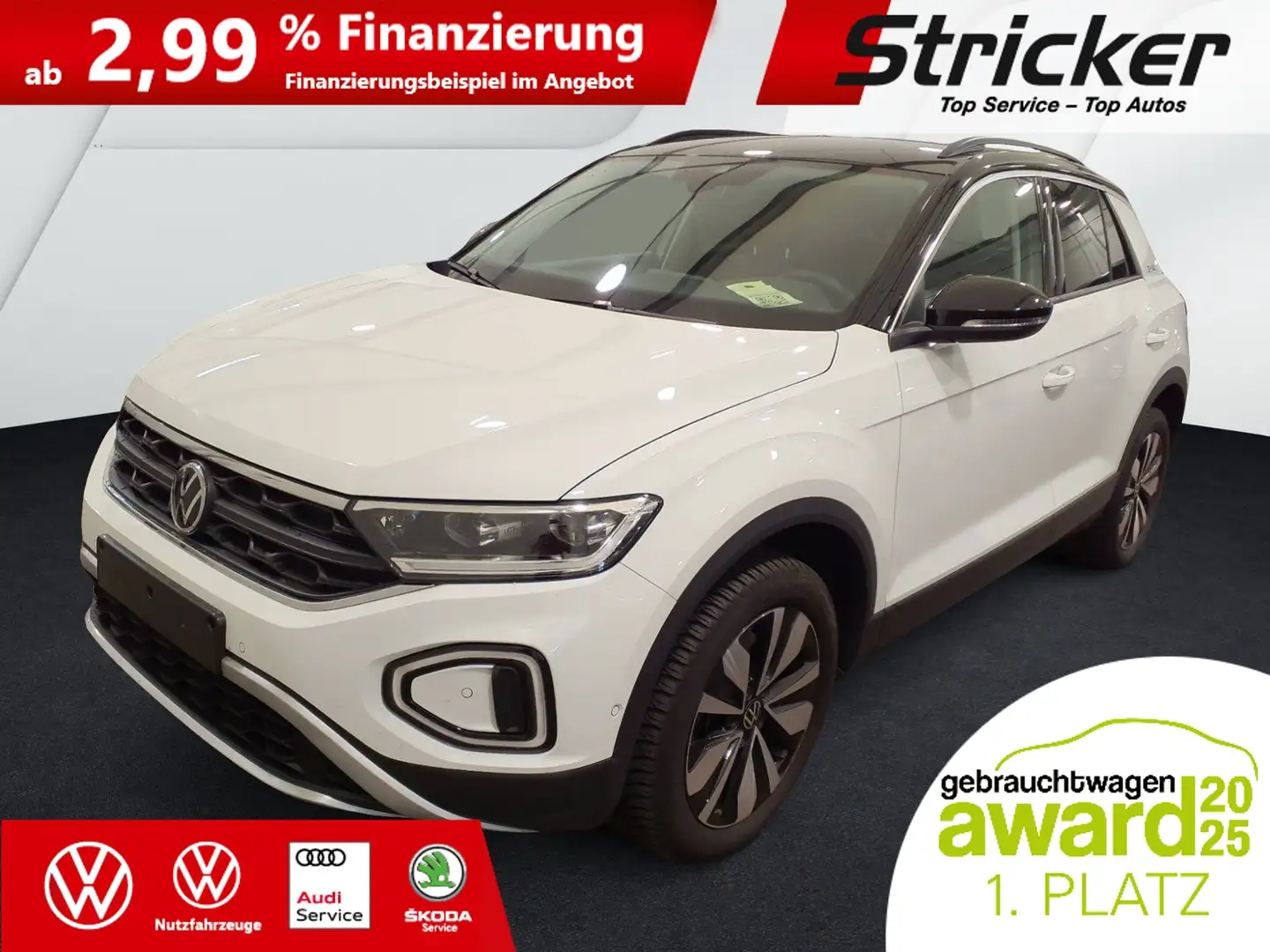 Volkswagen T-Roc Goal 2.0TDI DSG 252,-ohne Anzahlung ACC Kamera Tr Weiß - 2