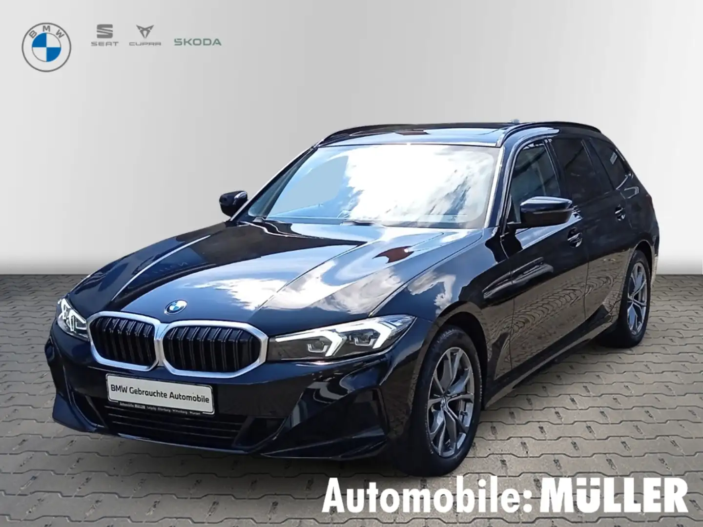 BMW 320 i Touring+AHK+PARK-ASSISTENT+KEYLESS+KAMERA Schwarz - 1