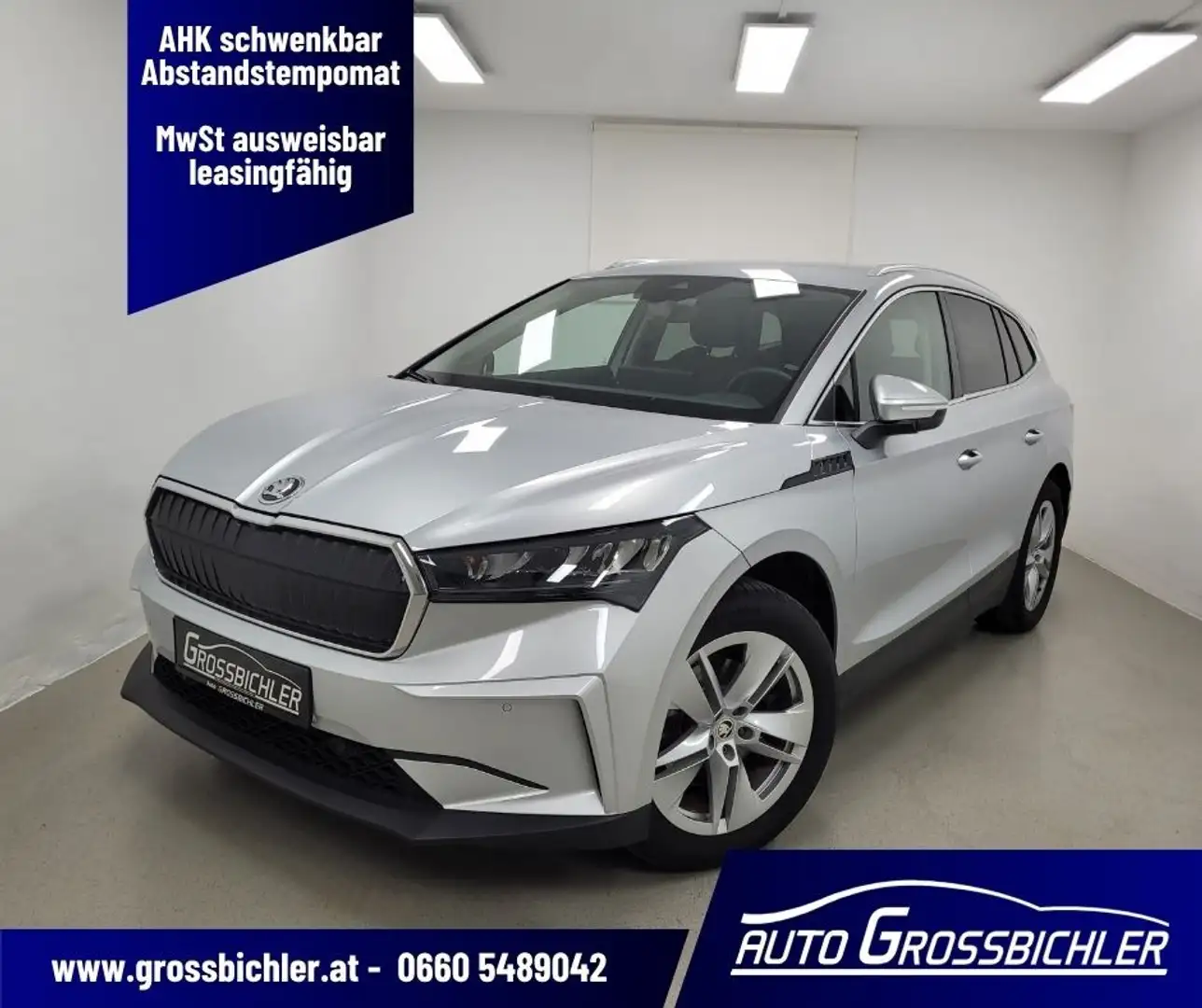 Skoda Enyaq iV 80 82kWh+AHK, leasingfä,netto32.033 (MwSt... Silber - 1