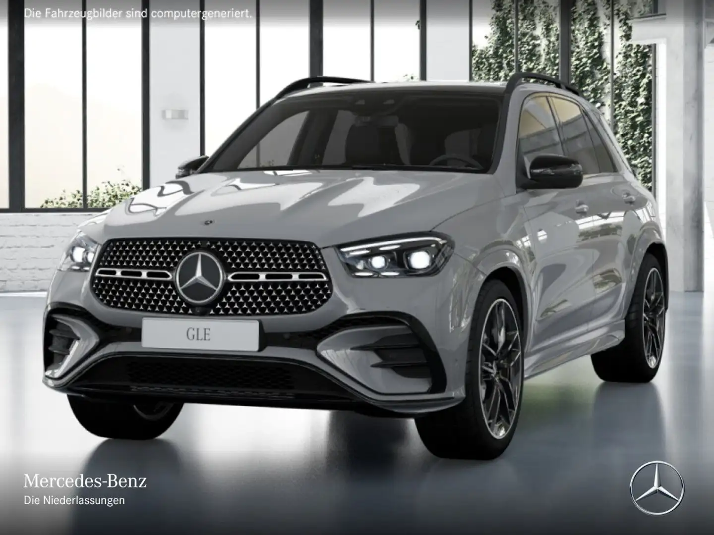 Mercedes-Benz GLE 350 de 4M AMG+NIGHT+PANO+360+AHK+MULTIBEAM+HUD Grau - 2