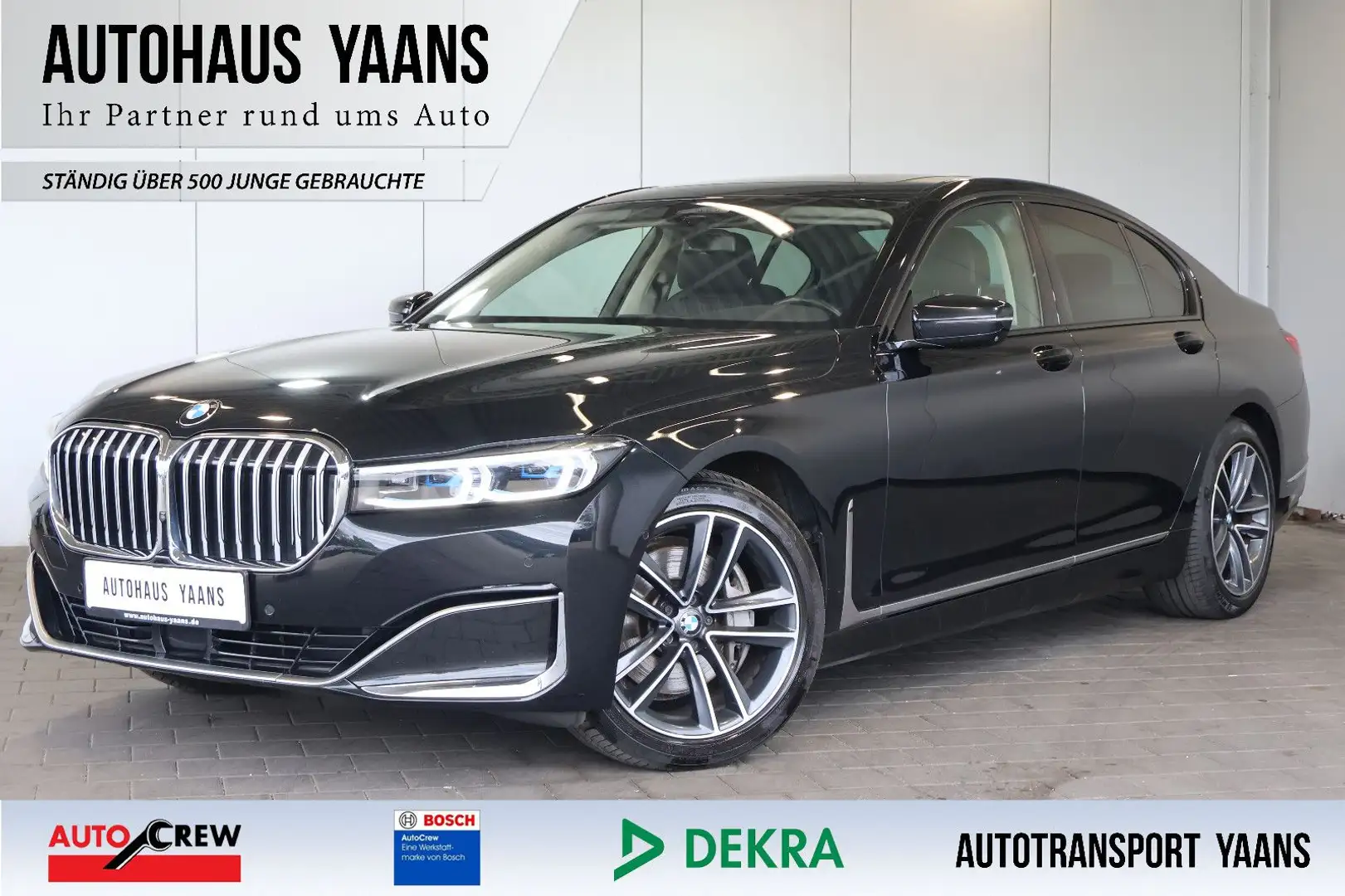BMW 730 d xDrive GESTIK+LUFT+HUD+ACC+LASER+360°+AHK Schwarz - 1