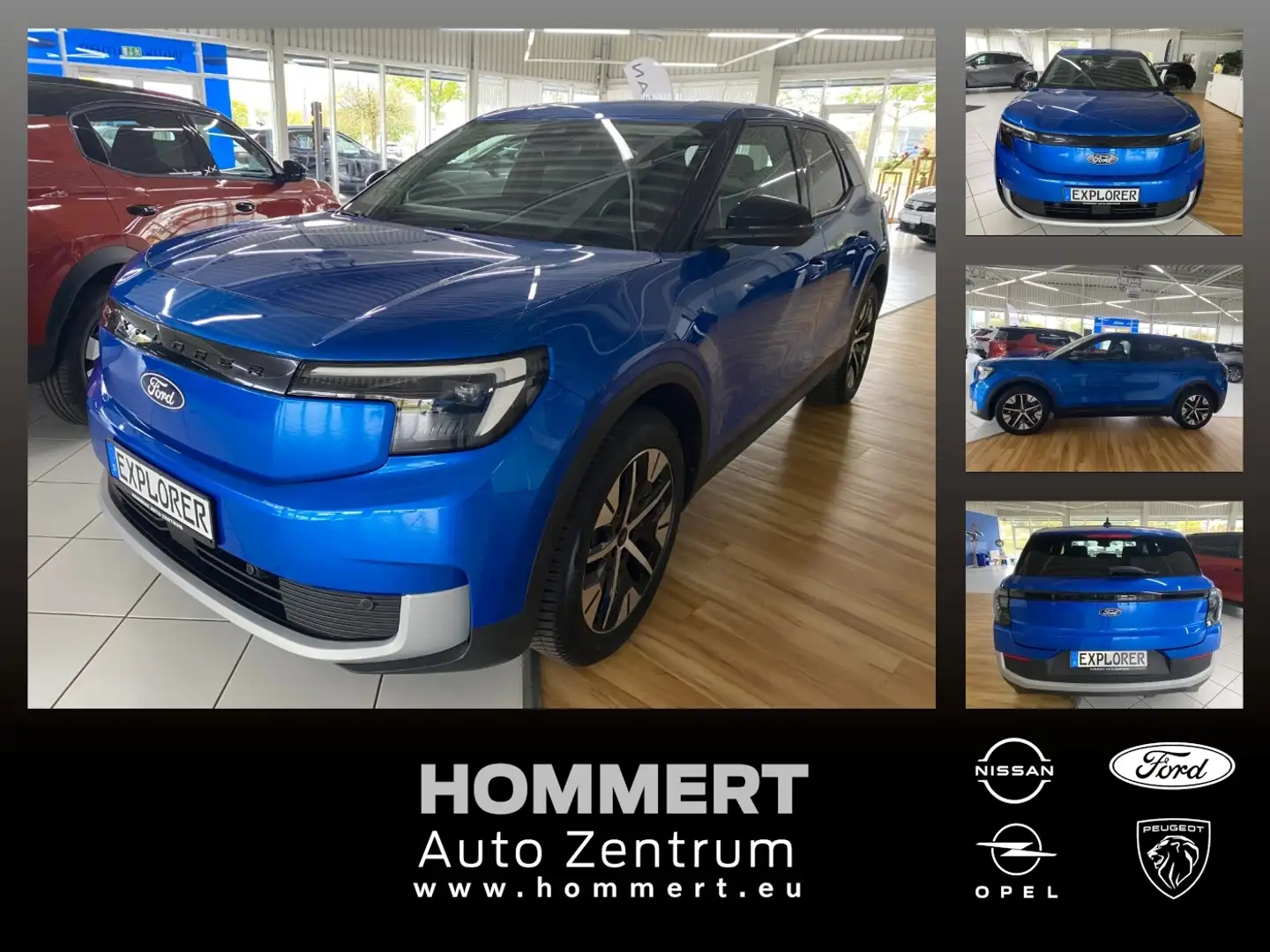 Ford Explorer RWD (Extended Range 77KWh) ACC+LED+Navi Blauw - 1
