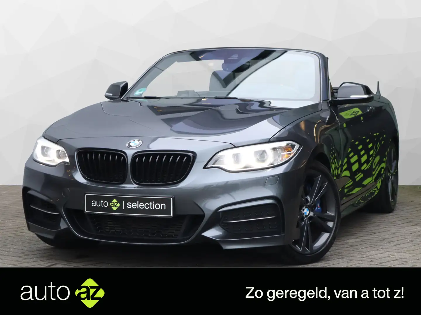 BMW 2 Serie Cabrio M235i High Executive / Keyless Grau - 1