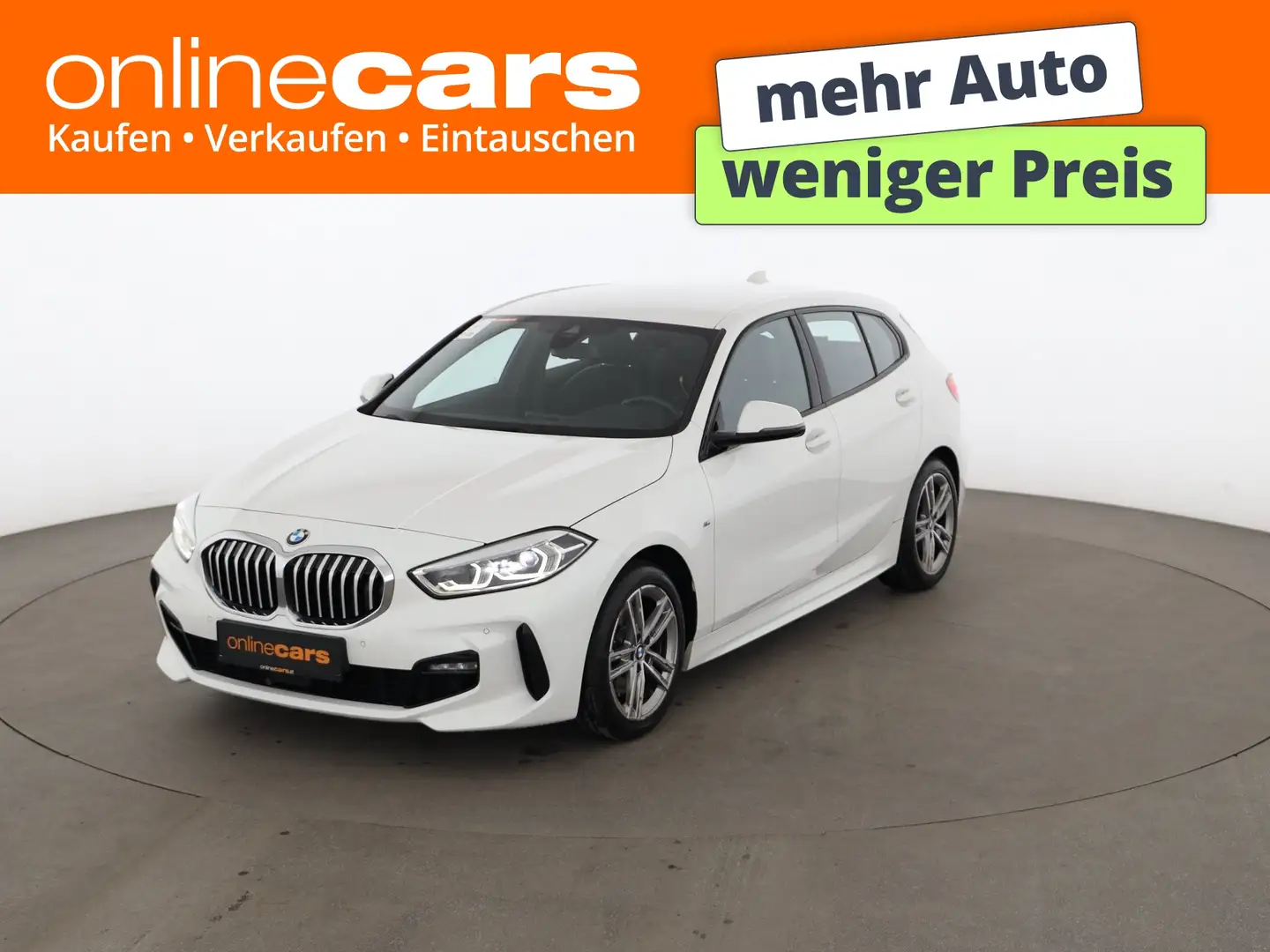 BMW 118 i M-Sport Aut LED LEDER NAVI SITZHZG TEMP Weiß - 1