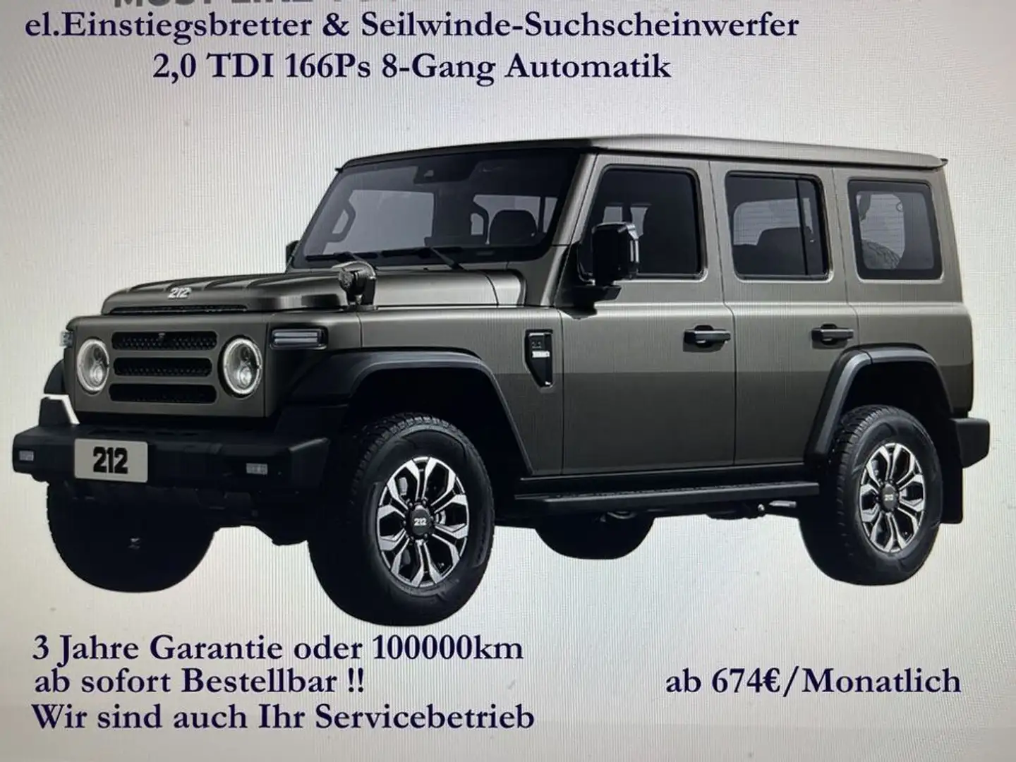 BAIC Sonstige BAW 212 Seilwinde*elEinstieg* Grün - 1