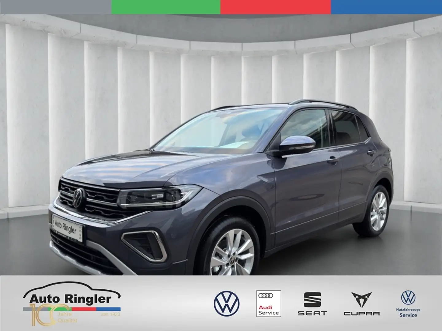 Volkswagen T-Cross 1.0 TSI Life+IQ-LIGHT+ALU+SHZ AHK-abnehmbar Navi D Gris - 1