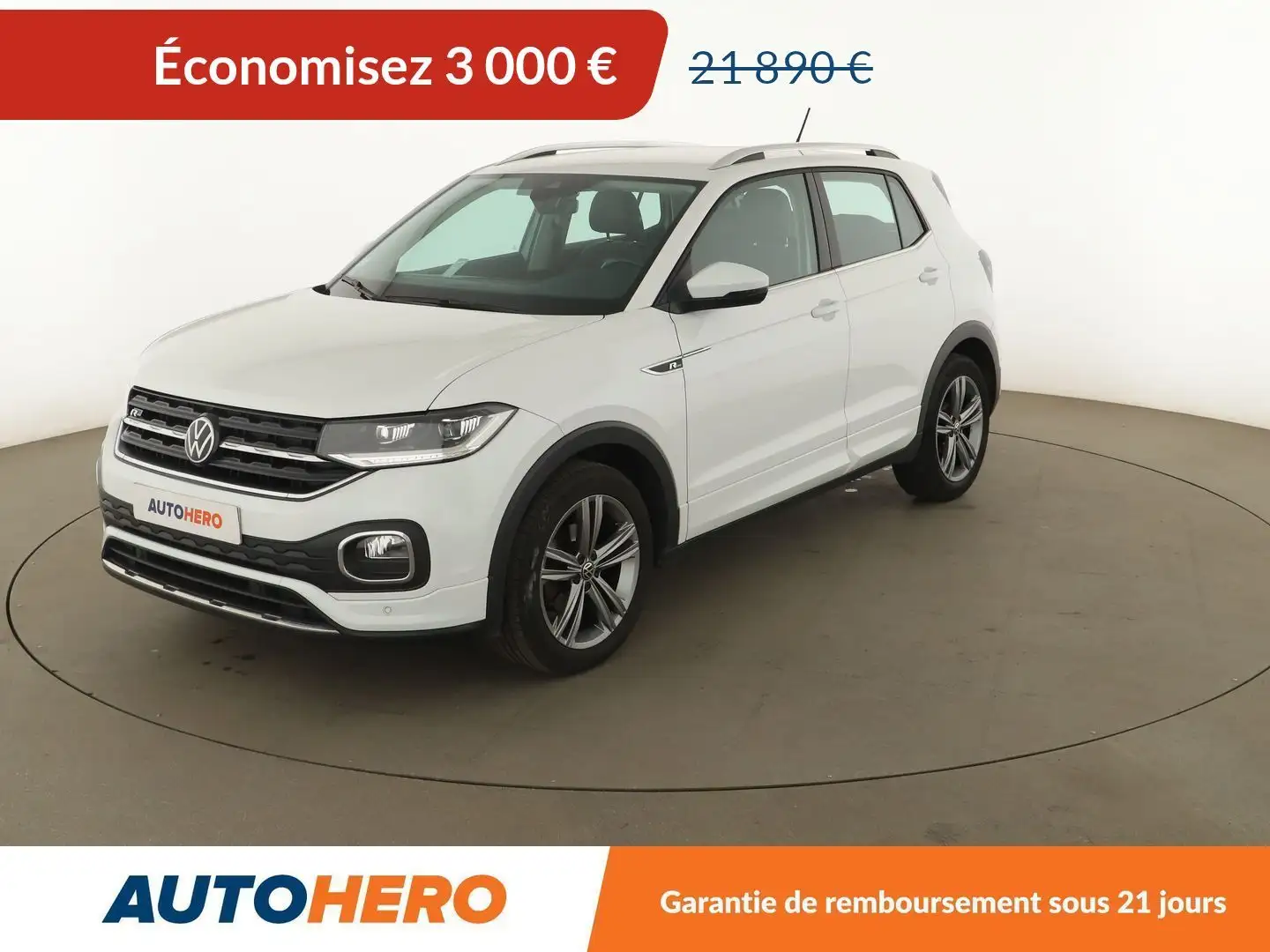 Volkswagen T-Cross 1.0 TSI R-Line DSG Blanc - 1