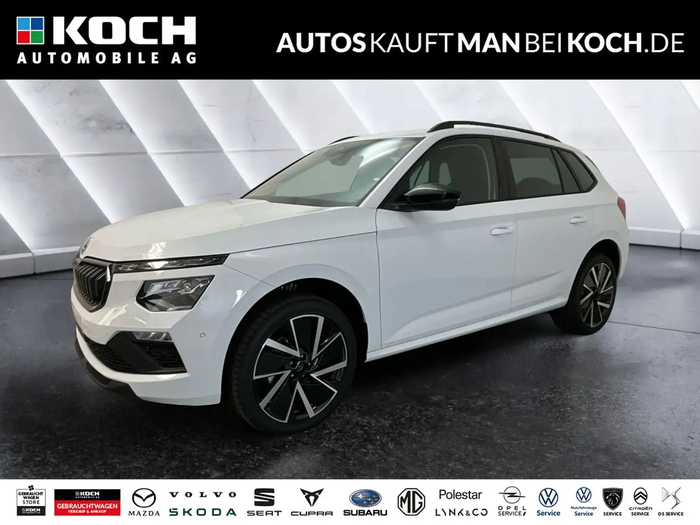 Skoda Kamiq 1.5 TSI DSG Selection AHZV ACC NAVI MATRIX Weiß - 1