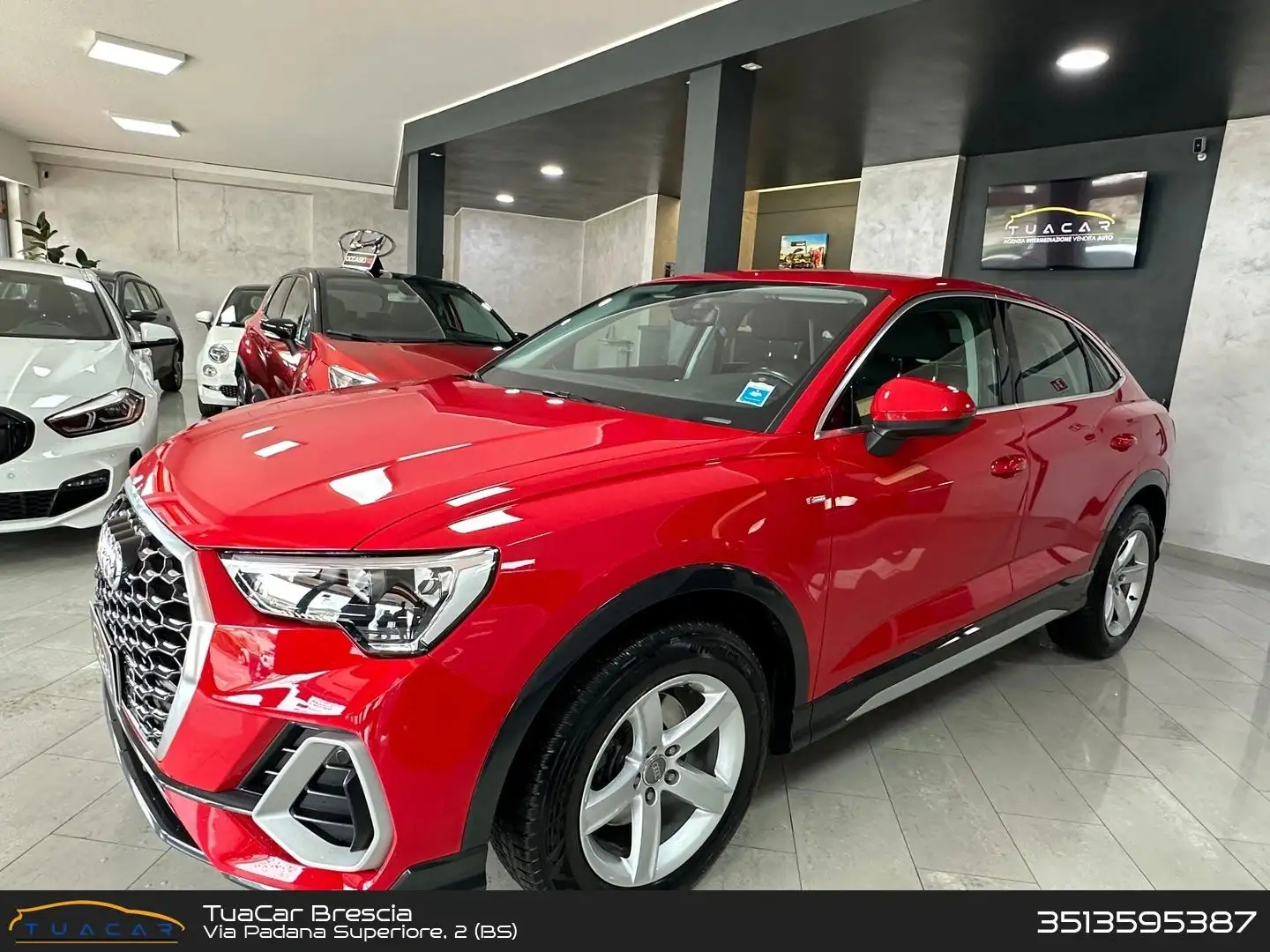 Audi Q3 S Line 2.0 35 TDI Piros - 1