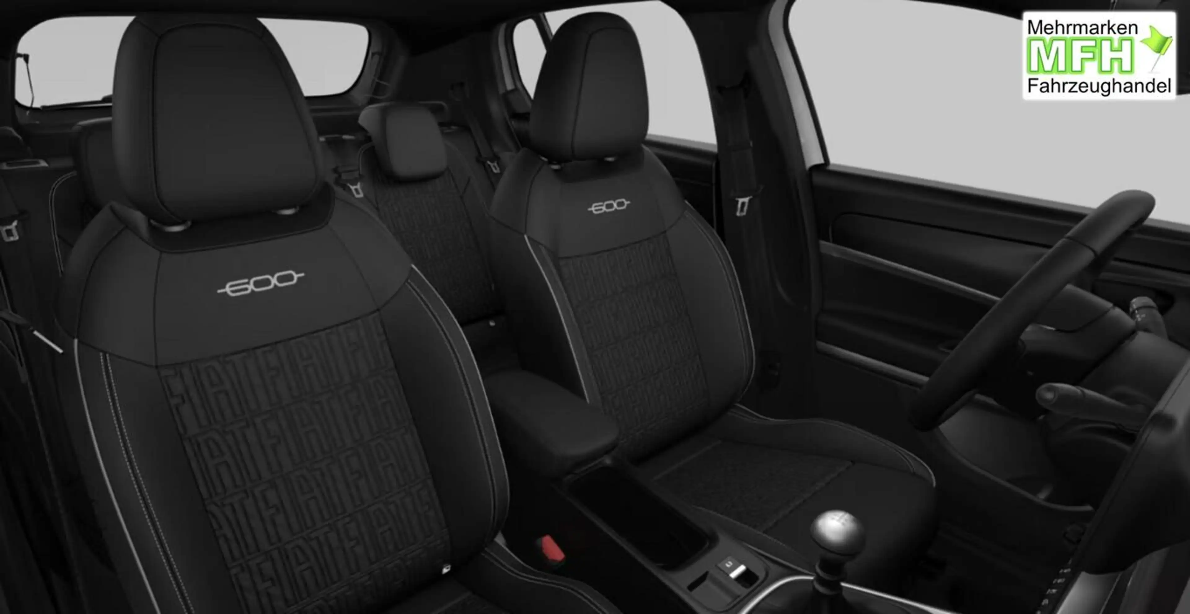 Fiat 600 Street Klimaaut. LED CarP PDC Keyl 18Z Black 74... — photo 4