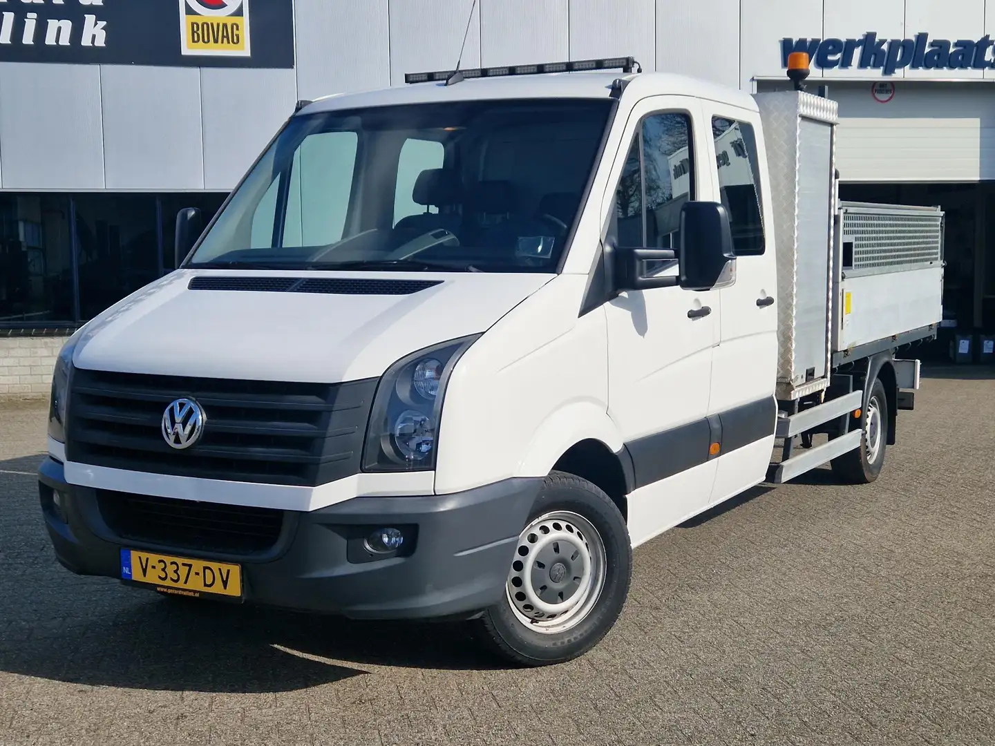 Volkswagen Crafter 2.0 TDI KIPPER TREKHAAK 6-ZITPLAATSEN 3500KG TREKG Blanco - 2