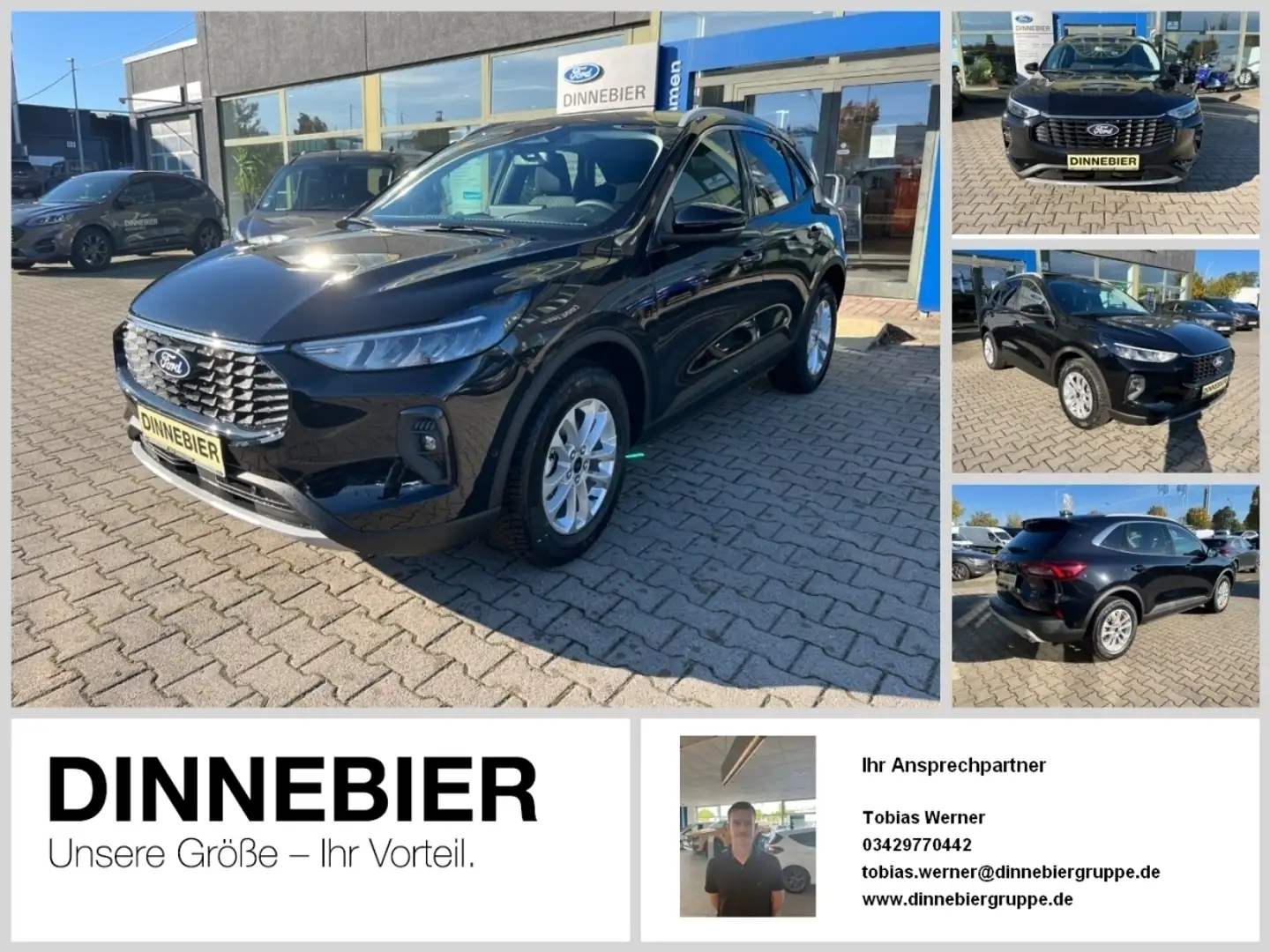 Ford Kuga Titanium LED+Navi+Kamera+Winterpaket Schwarz - 1