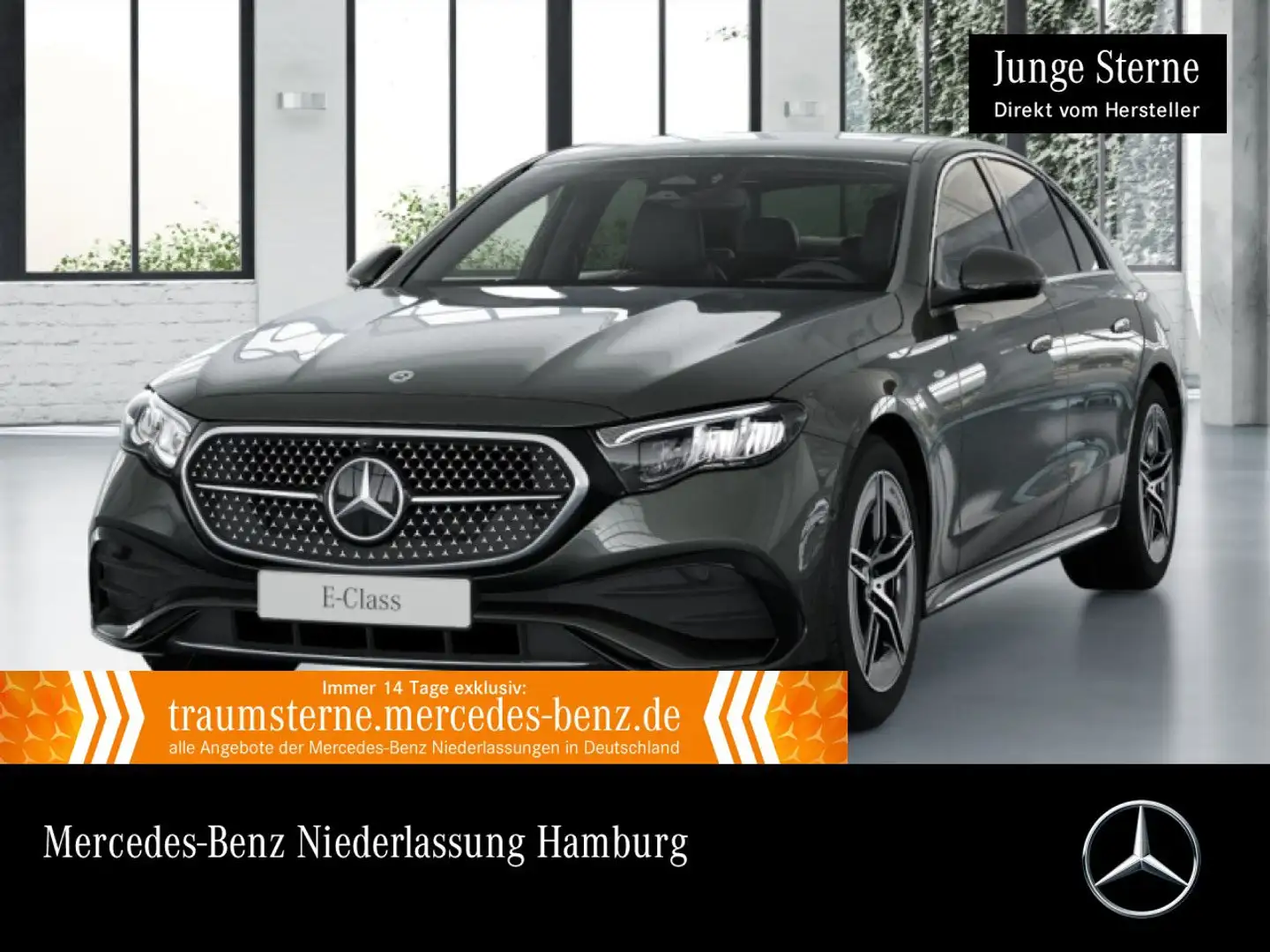 Mercedes-Benz E 300 de Hybrid AMG 360° Distr. LED Spurhalt-Ass Grau - 1