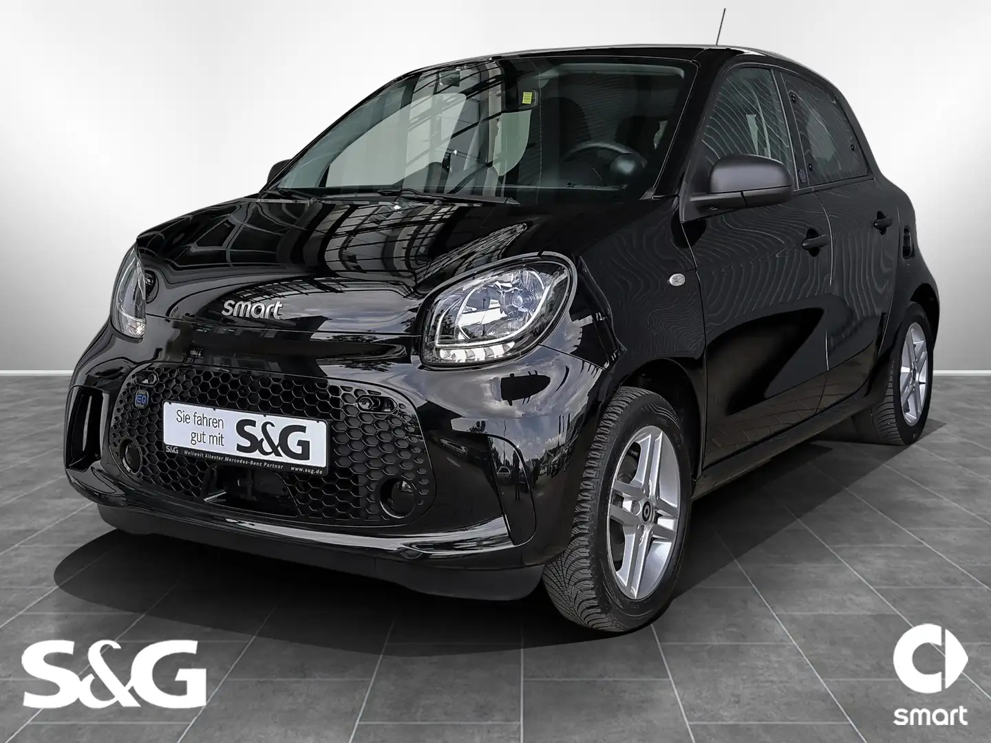 smart forFour EQ ALU 15"+TEMPOMAT+SITZHEIZUNG+22 KW Negro - 1