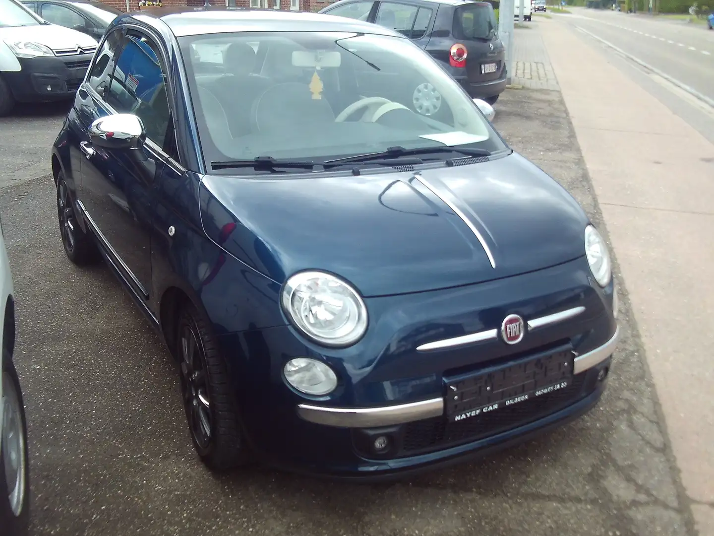 Fiat 500 TRANSPARANT DAK-AIRCO Blauw - 1