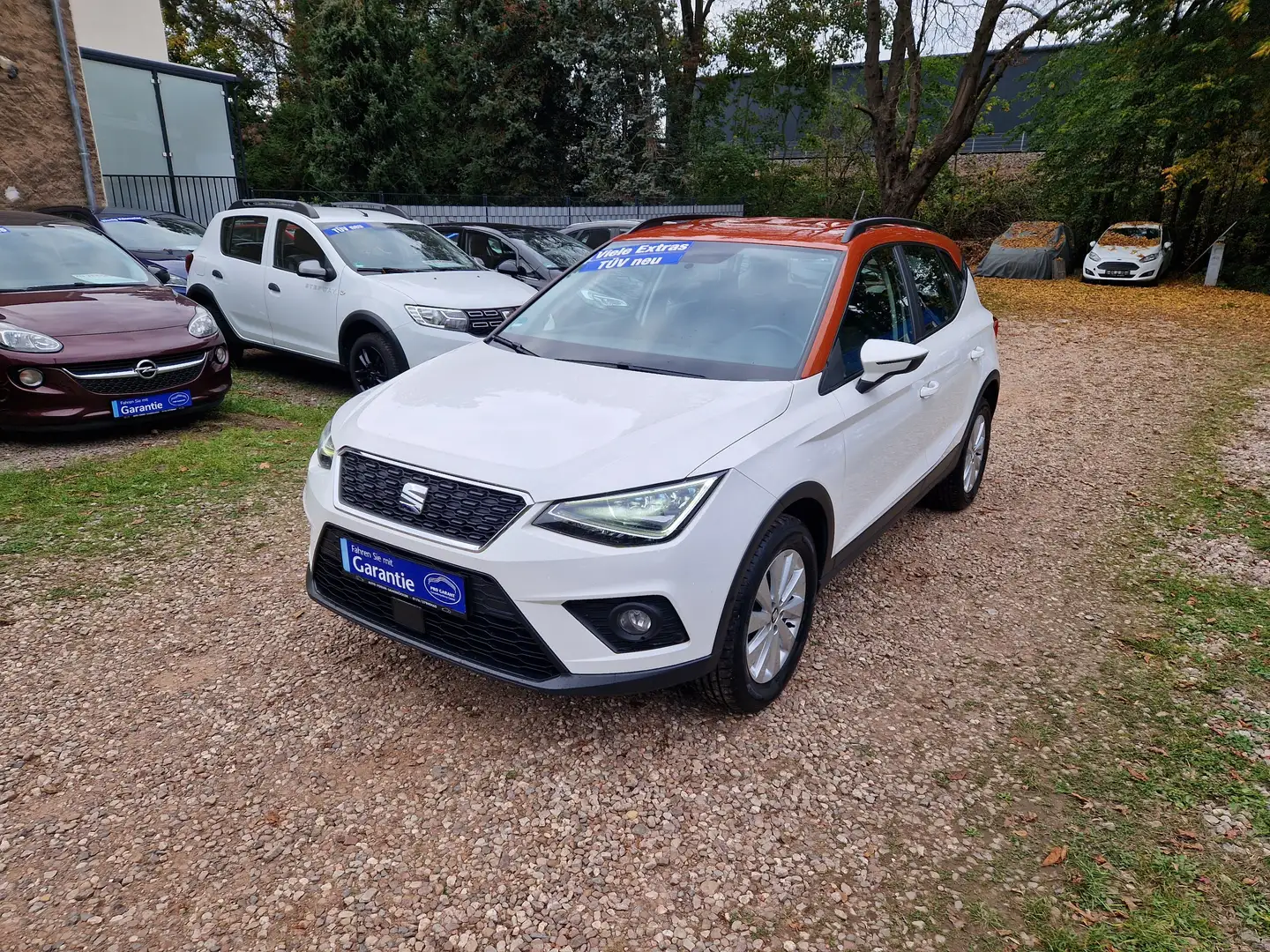 SEAT Arona TGI Klima 77Tkm LED Navi Sitzhzg Kamera 2H Scheckh Bianco - 1